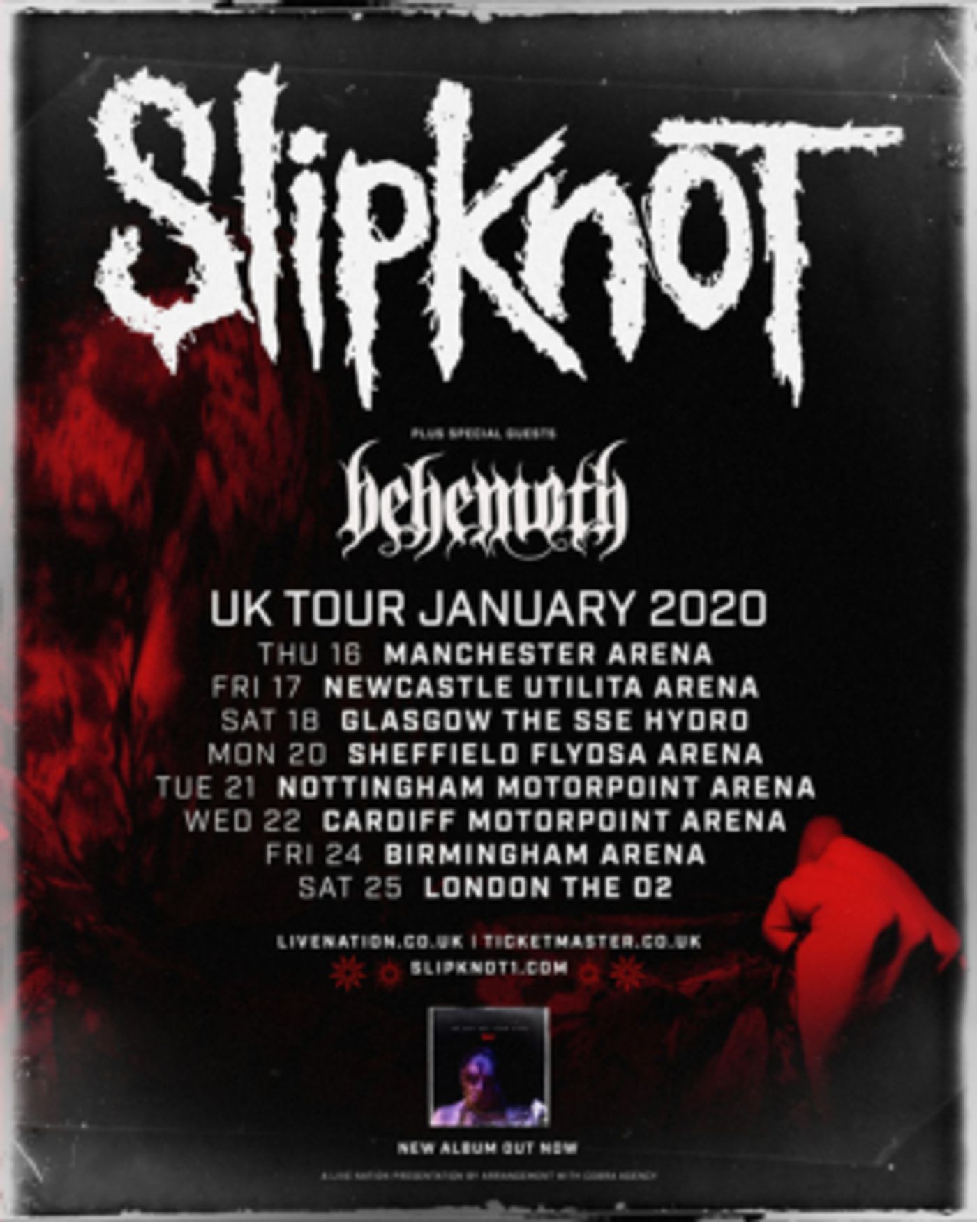 SLIPKNOT Announces 2020 UK Tour SLIPKNOT Announces 2020 UK Tour Image