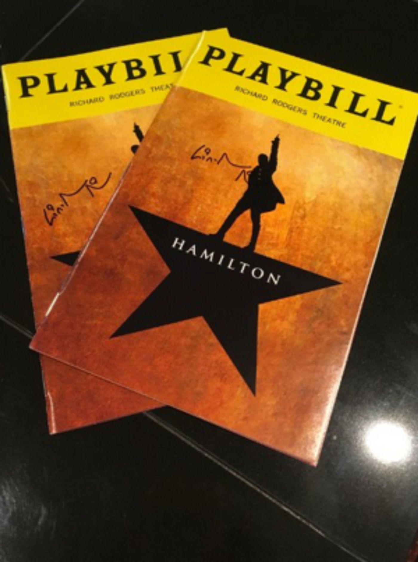 Bid To Win A Lin-Manuel Miranda Signed HAMILTON Playbill  Image
