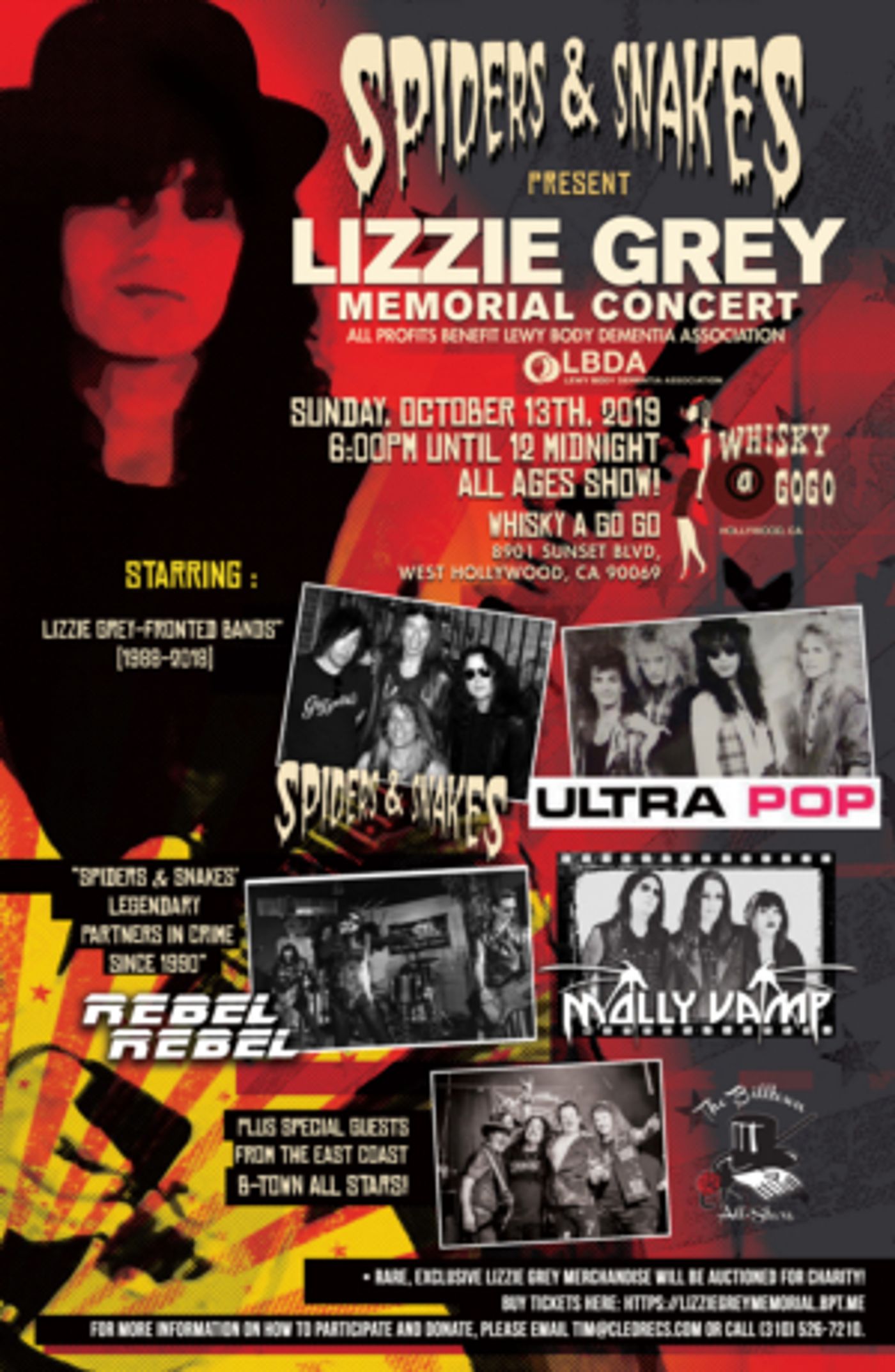 Lizzie Grey Memorial Concert Set at The Whisky A Go Go  Image
