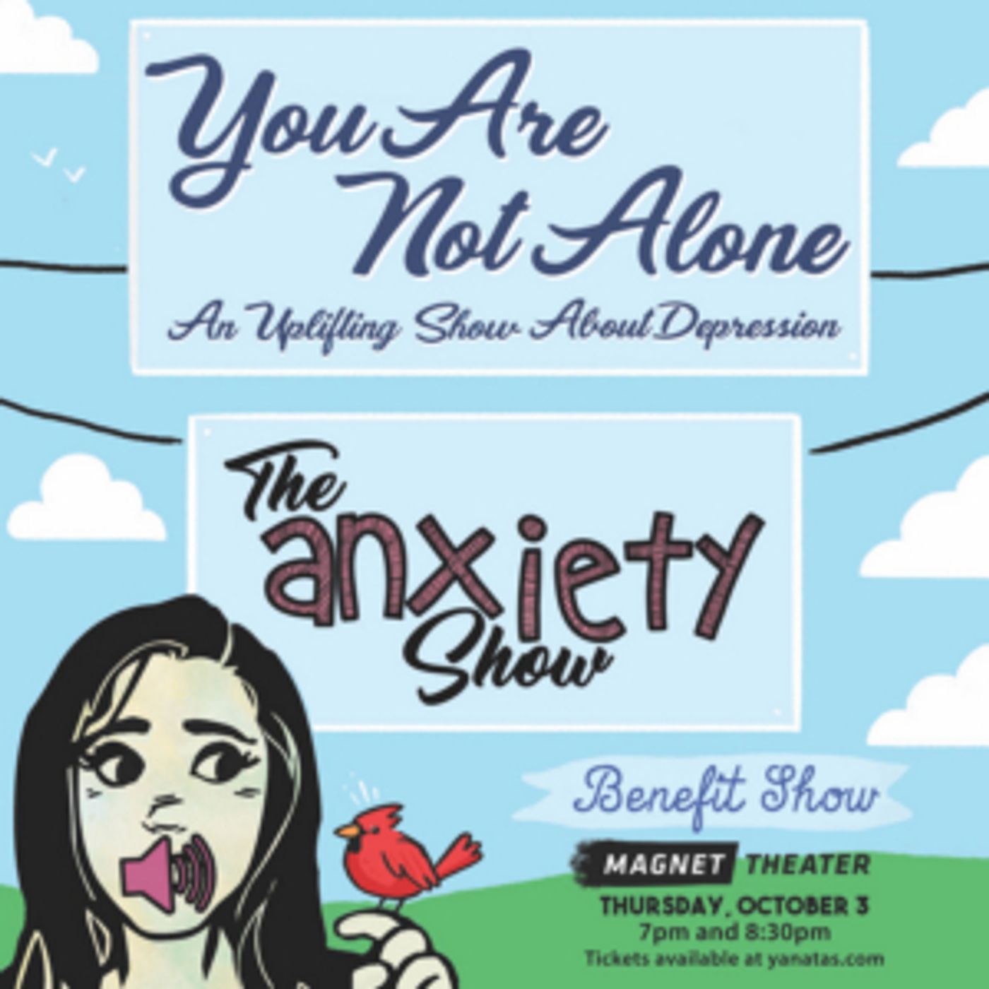 YOU ARE NOT YOUR ANXIETY SHOW Comes To Magnet Theater YOU ARE NOT YOUR ANXIETY SHOW Comes To Magnet Theater Image