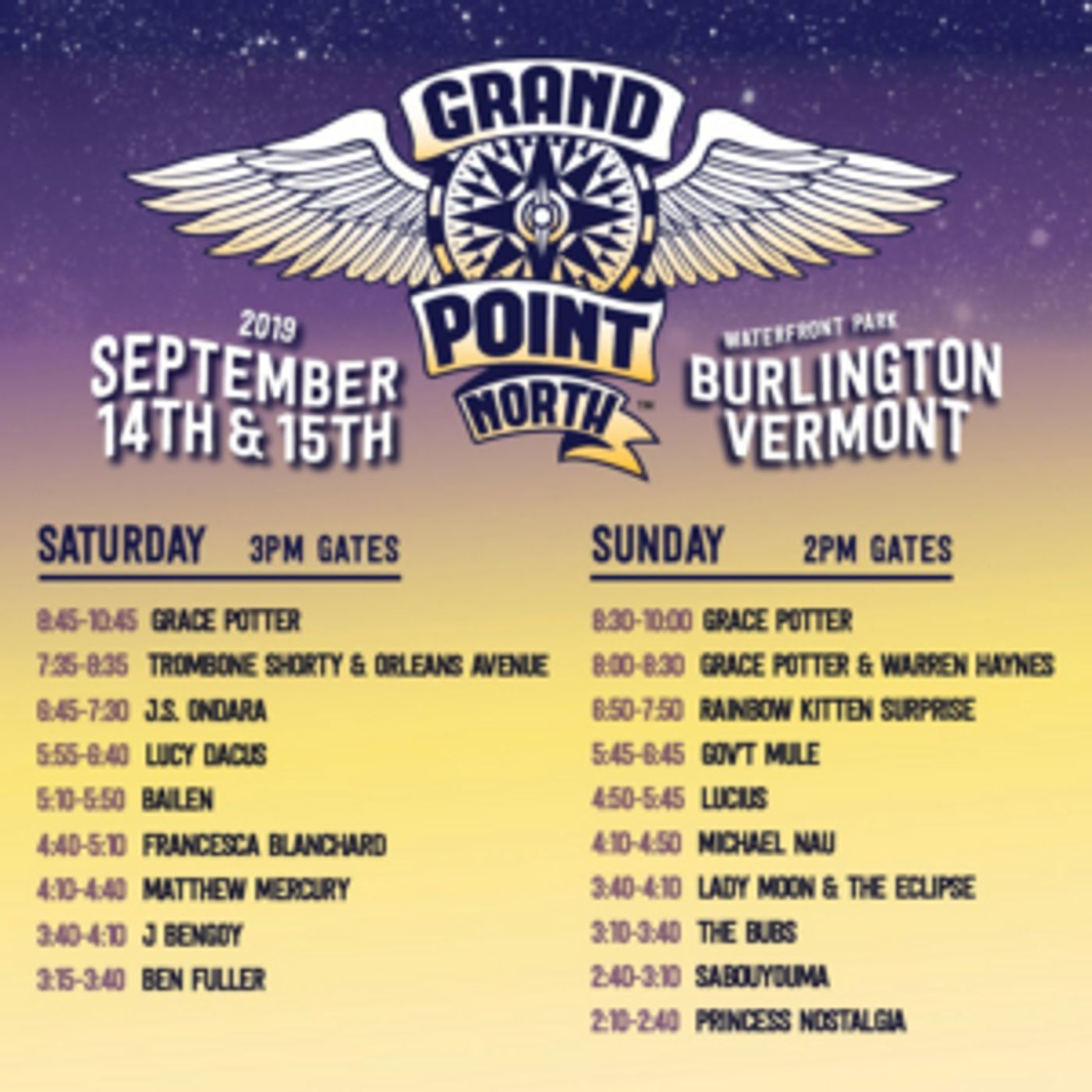 Grand Point North Announces Set Times and Art Installation Grand Point North Announces Set Times and Art Installation Image
