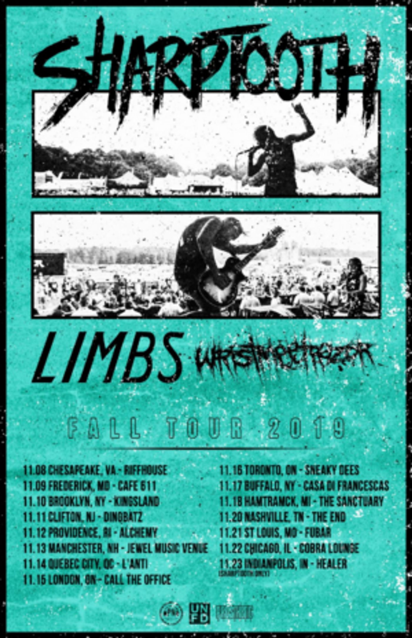 LIMBS Announces Tour with Sharptooth  Image