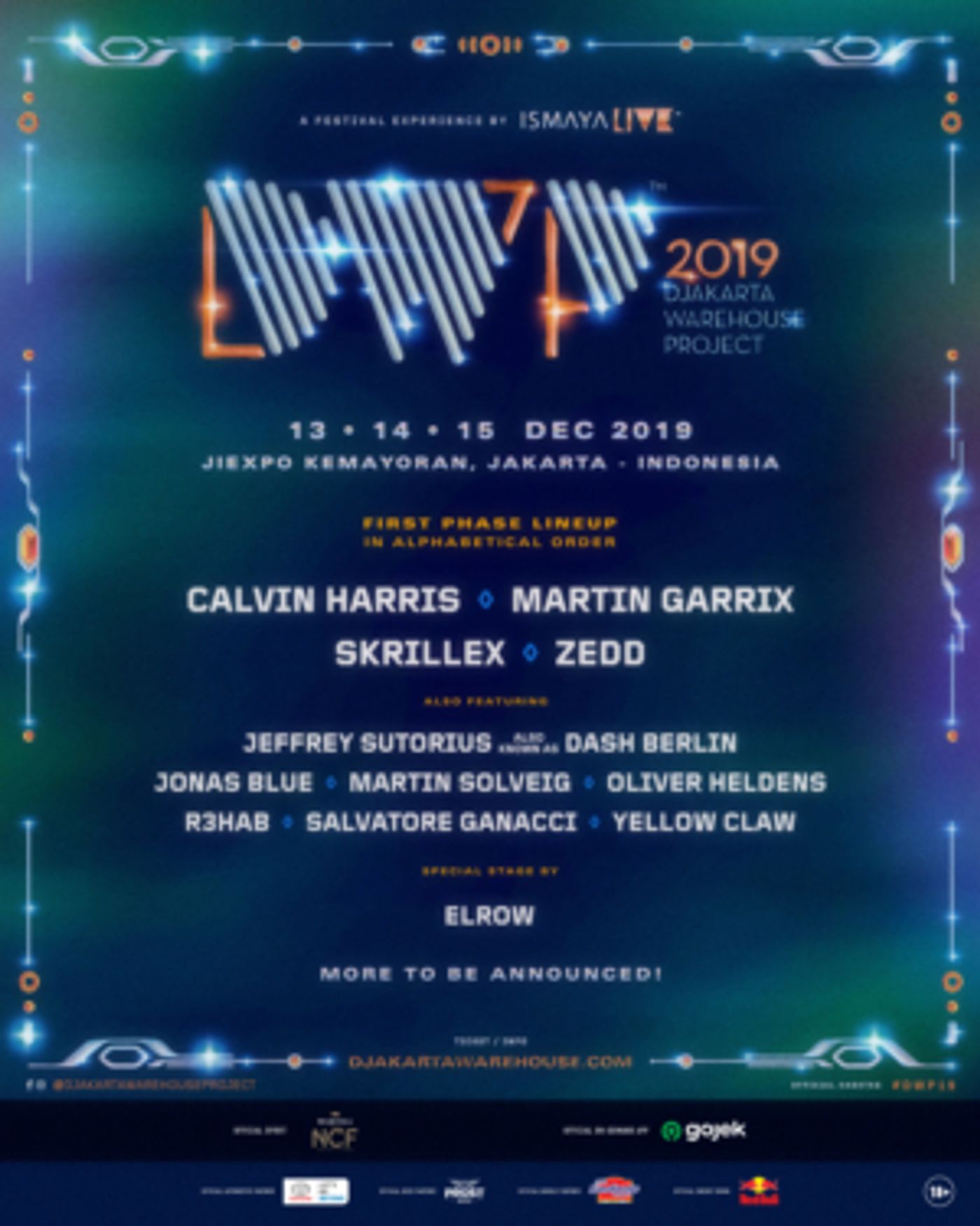 Djakarta Warehouse Project Announces Phase One Lineup Featuring Calvin Harris, Martin Garrix, Skrillex, Zedd Djakarta Warehouse Project Announces Phase One Lineup Featuring Calvin Harris, Martin Garrix, Skrillex, Zedd Image