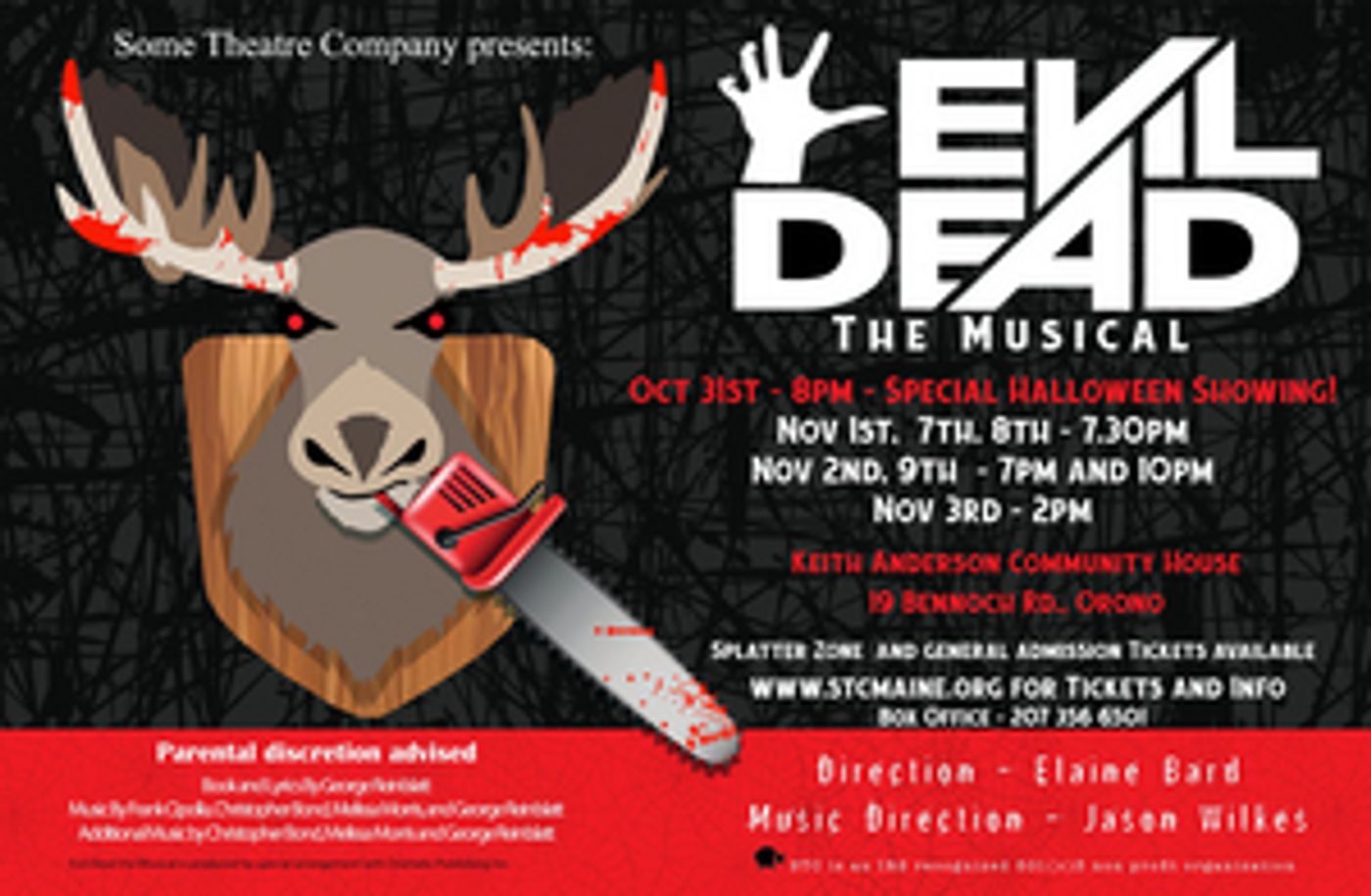 Feature: EVIL DEAD SET TO MAKE A SPLASH IN ORONO at Some Theatre Company Feature: EVIL DEAD SET TO MAKE A SPLASH IN ORONO at Some Theatre Company Image