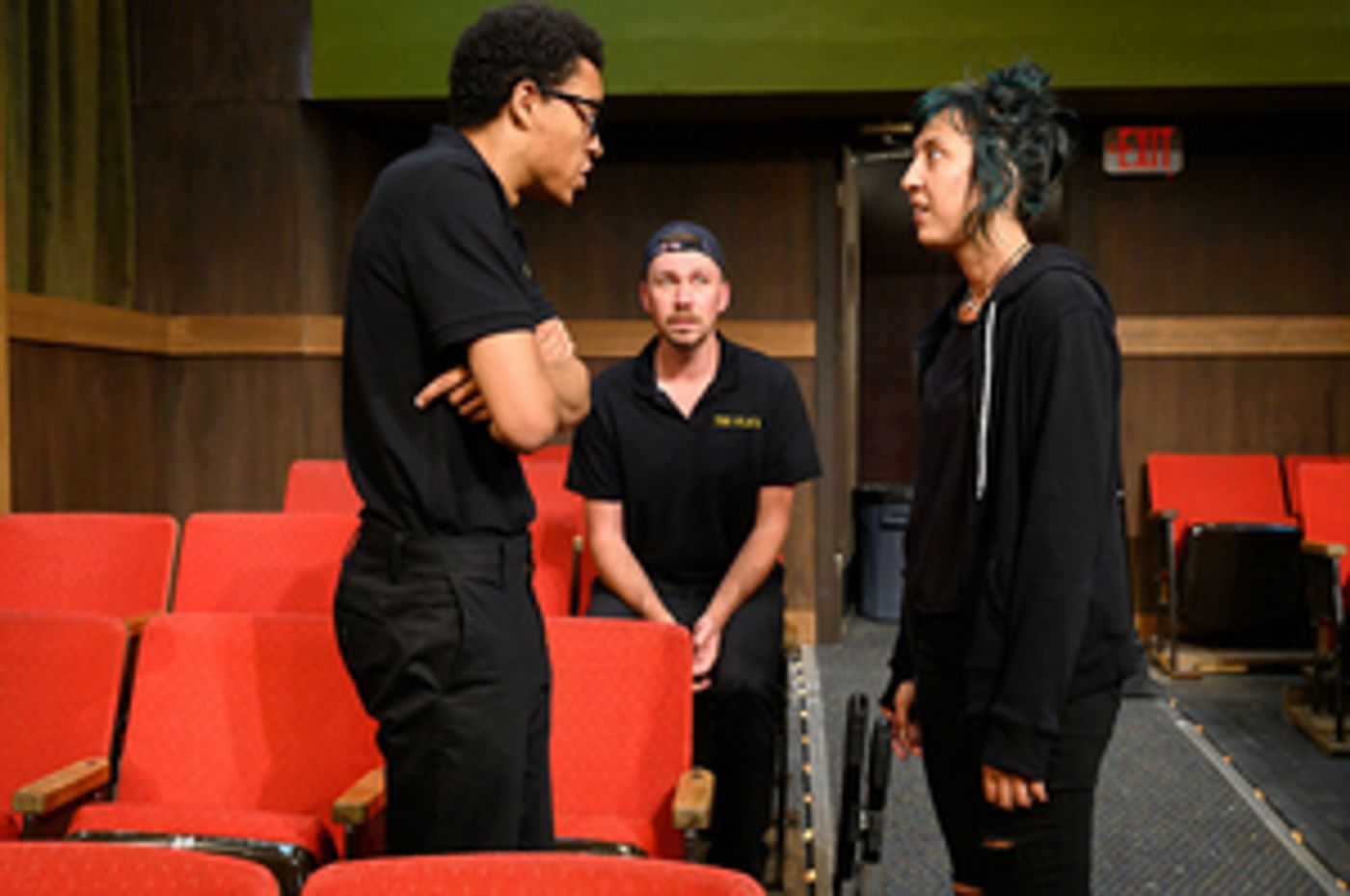 Review: Annie Baker's THE FLICK at Shotgun Players is Astute Observations of Three Lonely, Dysfunctional Theater Attendants Review: Annie Baker's THE FLICK at Shotgun Players is Astute Observations of Three Lonely, Dysfunctional Theater Attendants Image