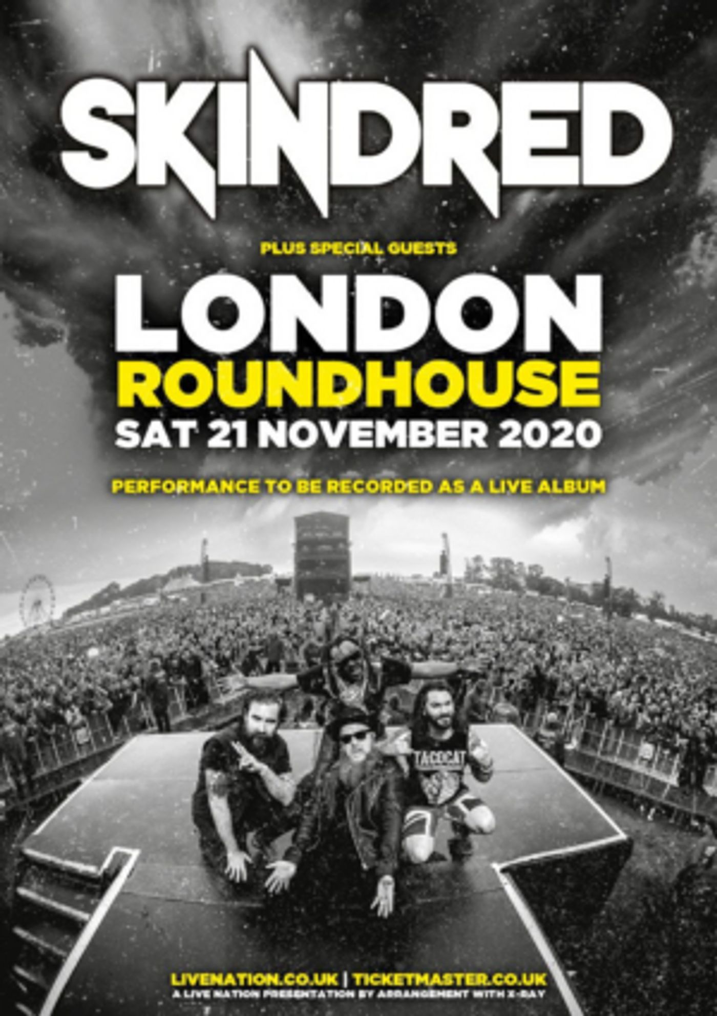 Skindred Announces One-Off Show at London's Roundhouse to Record First Live Album Skindred Announces One-Off Show at London's Roundhouse to Record First Live Album Image