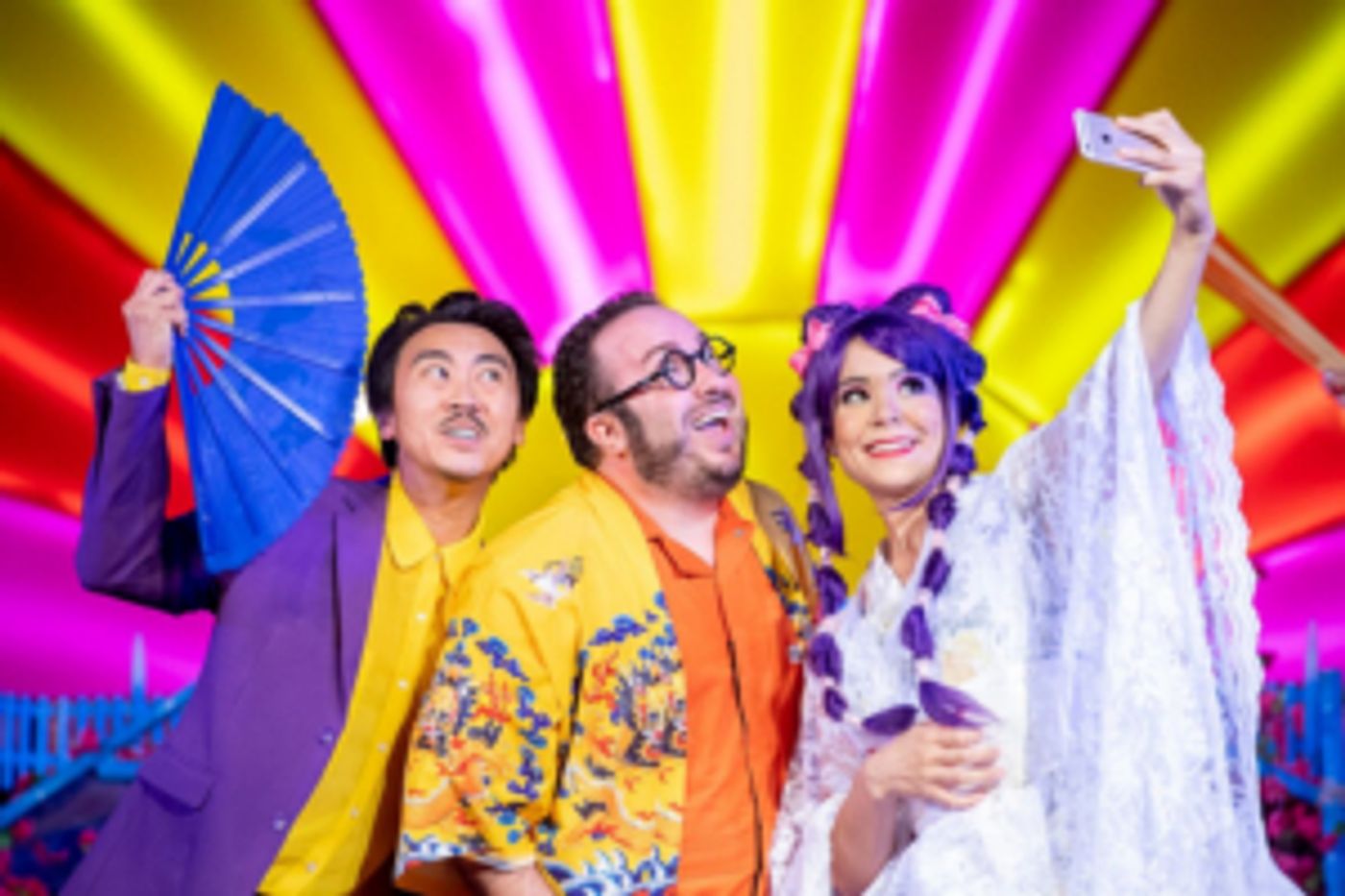 Review: THE MIKADO Presented as a Thoroughly Entertaining Hip Update of Gilbert and Sullivan's Classic Spoof of British Nobility and Politics  Image