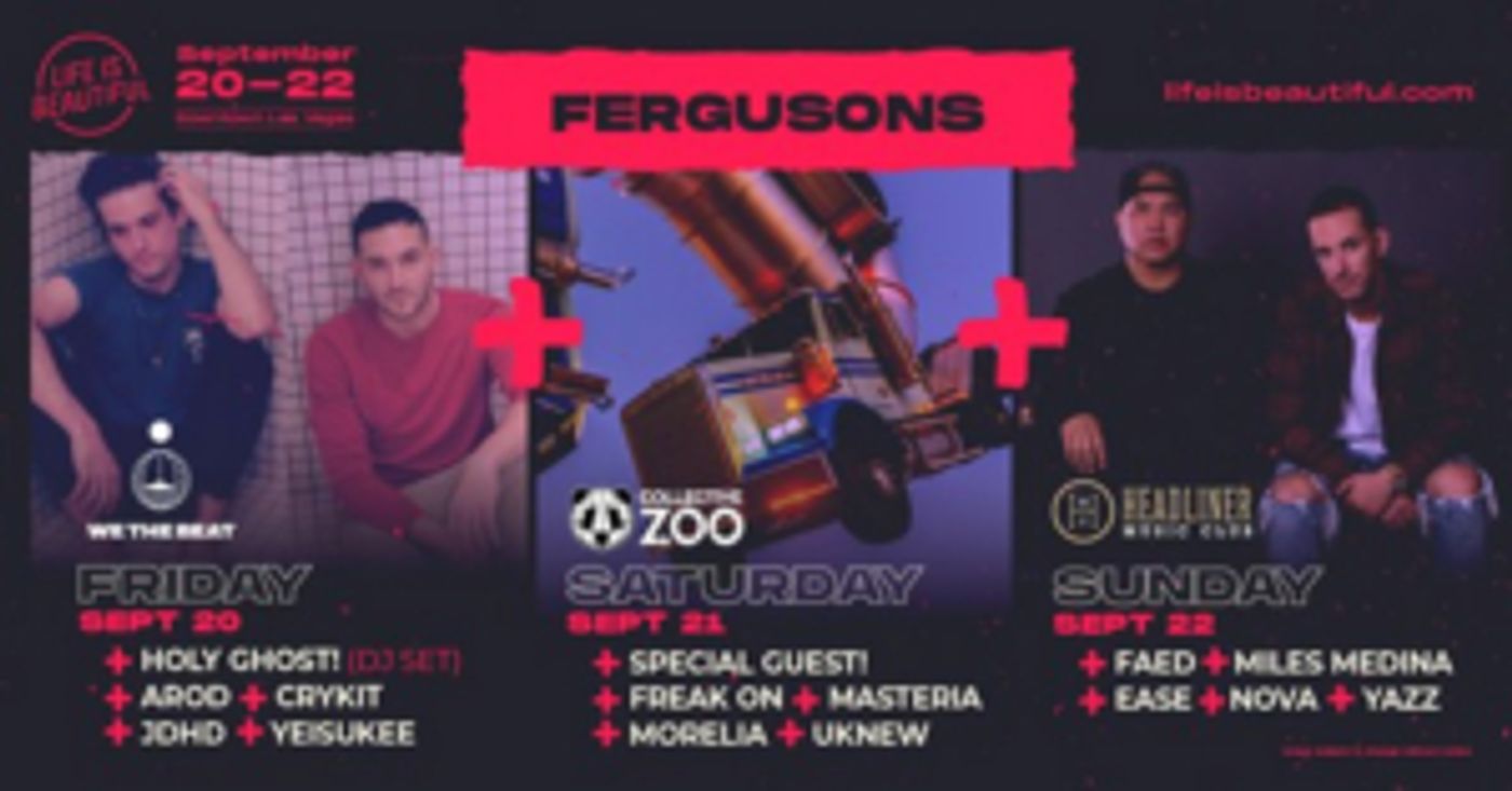 Life is Beautiful Music & Arts Festival Announces Fergusons Downtown Stage DJ Lineup Life is Beautiful Music & Arts Festival Announces Fergusons Downtown Stage DJ Lineup Image