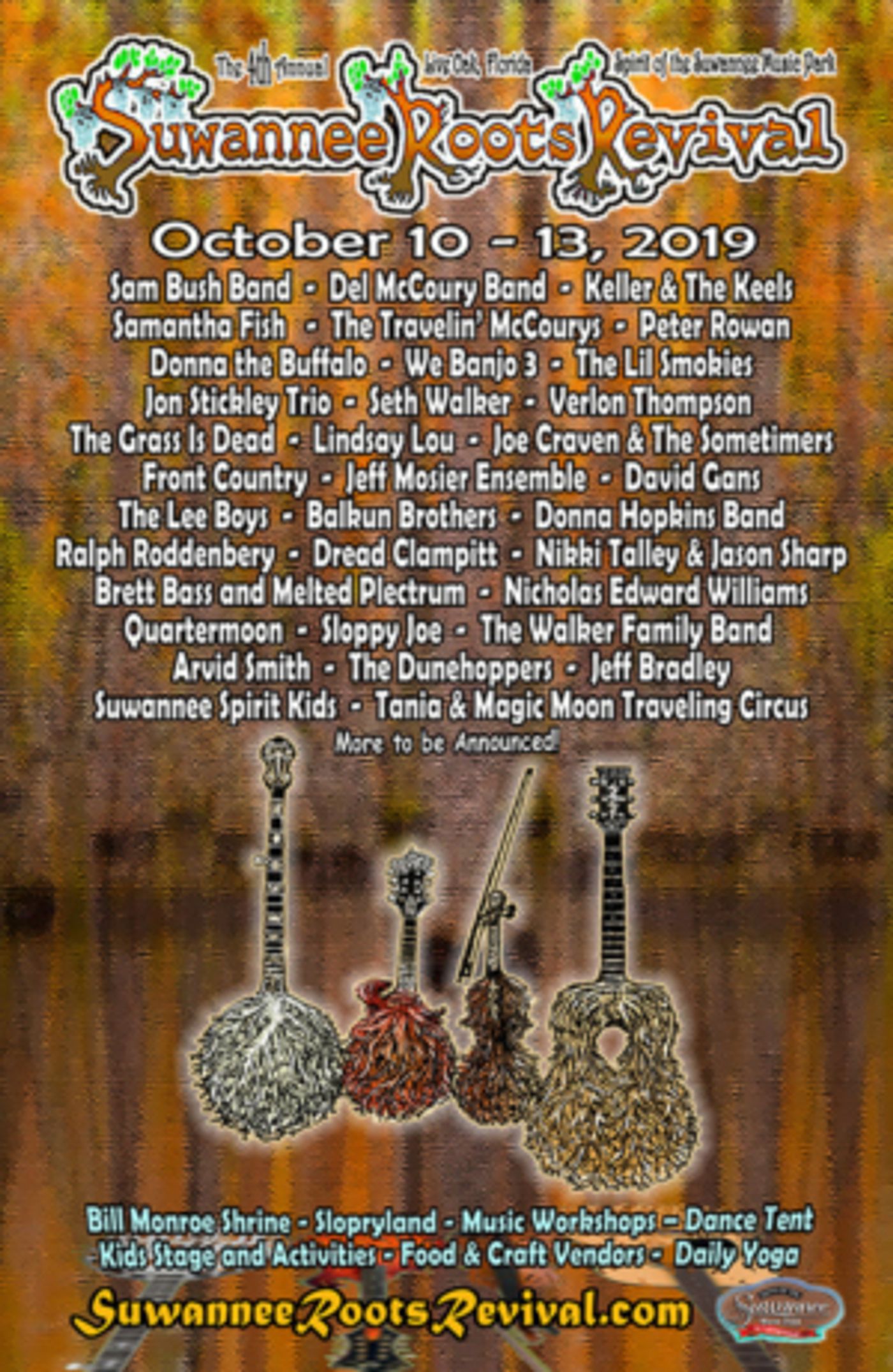Suwannee Roots Revival Announces Bands-By-Day  Image