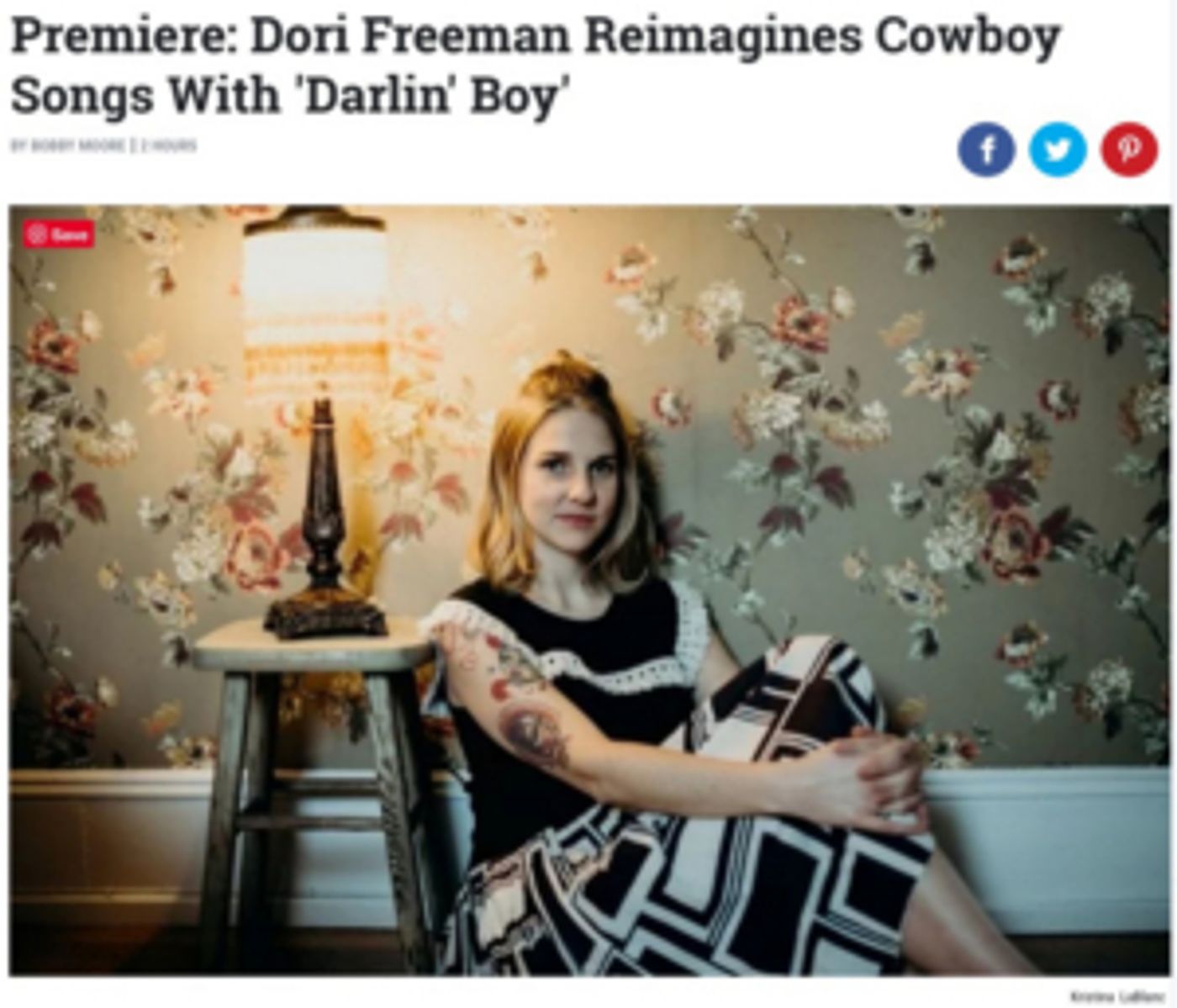 Dori Freeman's New Video Featured on Rolling Stone Country  Image