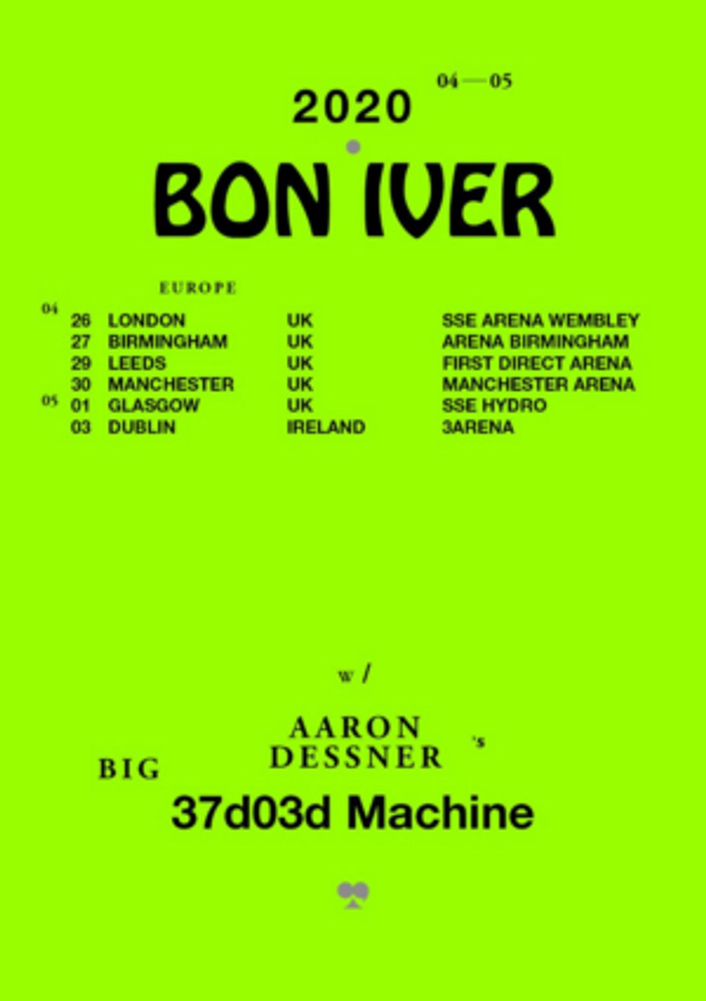 Bon Iver Announces European Arena Tour  Image