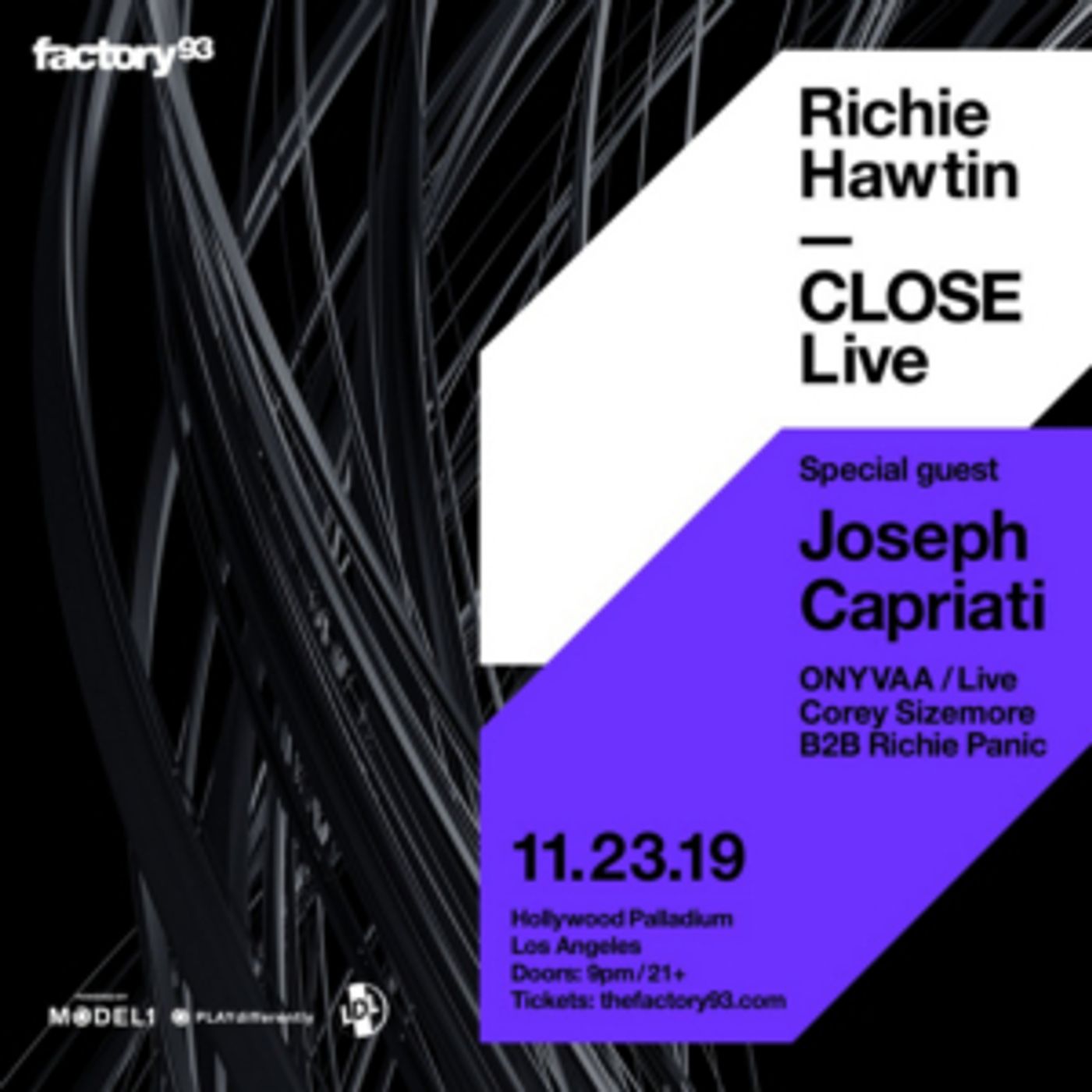 Richie Hawtin To Return To America For Last Close Show Of 2019  Image