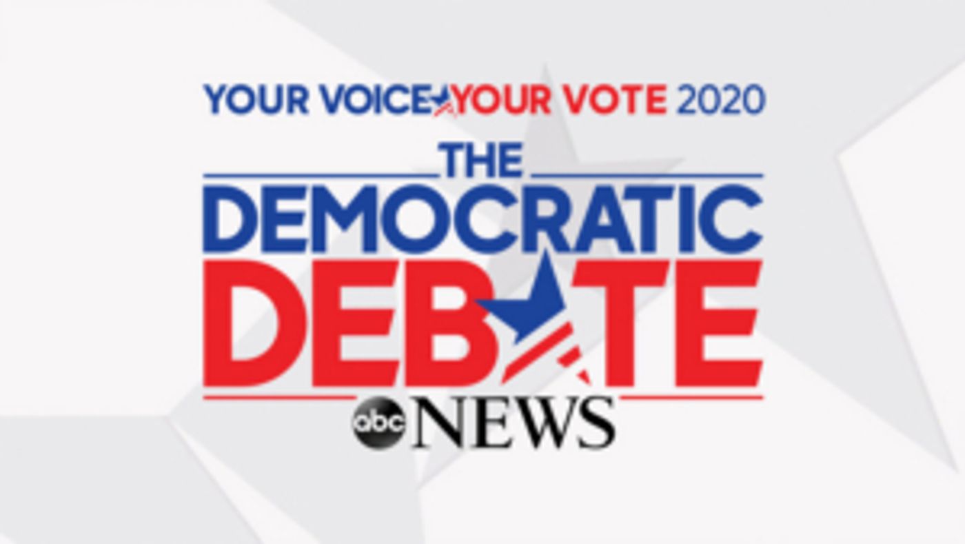 RATINGS: ABC NEWS DEMOCRATIC CANDIDATES DEBATE Ranks as Thursday's No. 1 Non-Sports Program RATINGS: ABC NEWS DEMOCRATIC CANDIDATES DEBATE Ranks as Thursday's No. 1 Non-Sports Program Image