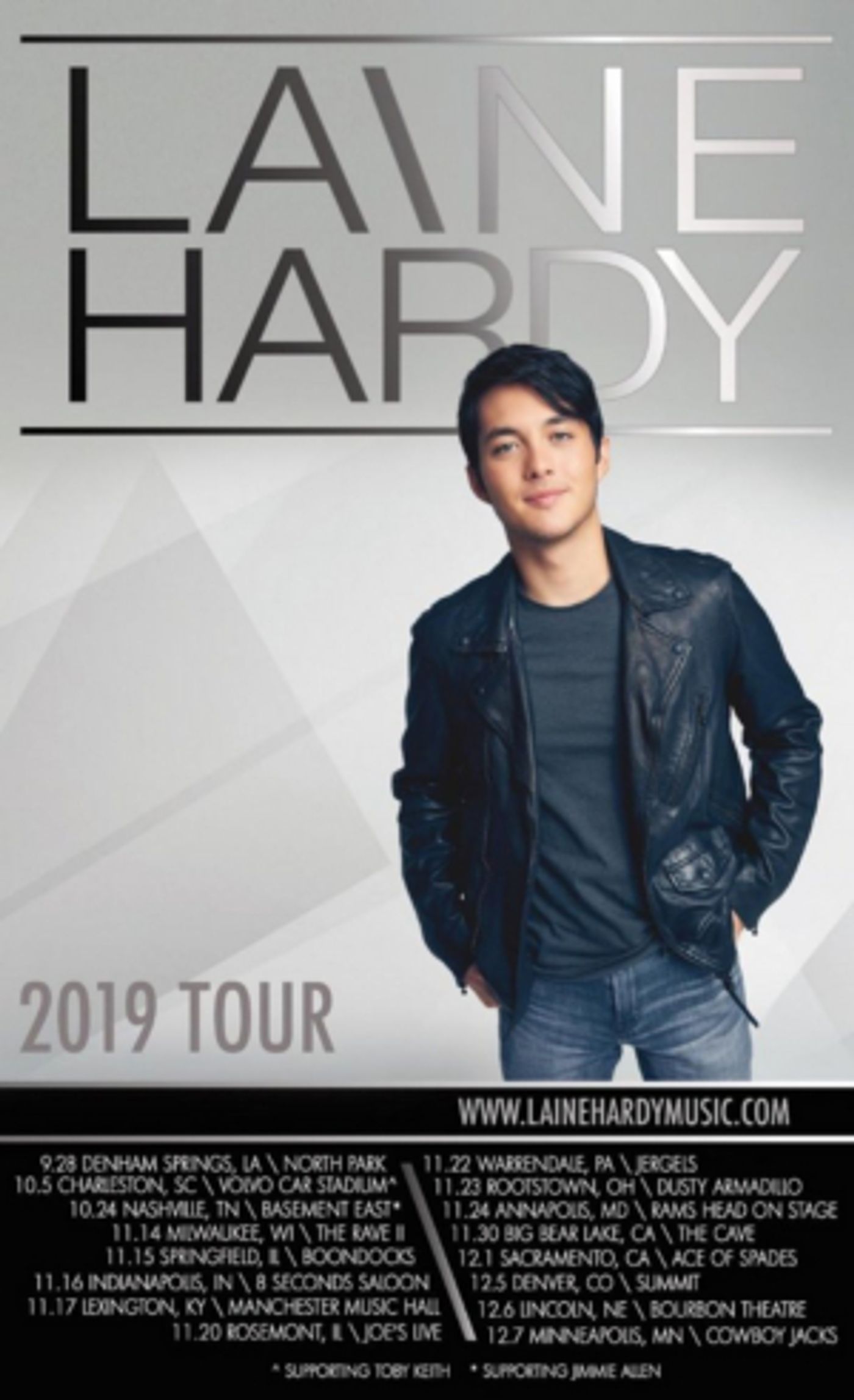Laine Hardy Announces Fall Headline Tour Laine Hardy Announces Fall Headline Tour Image