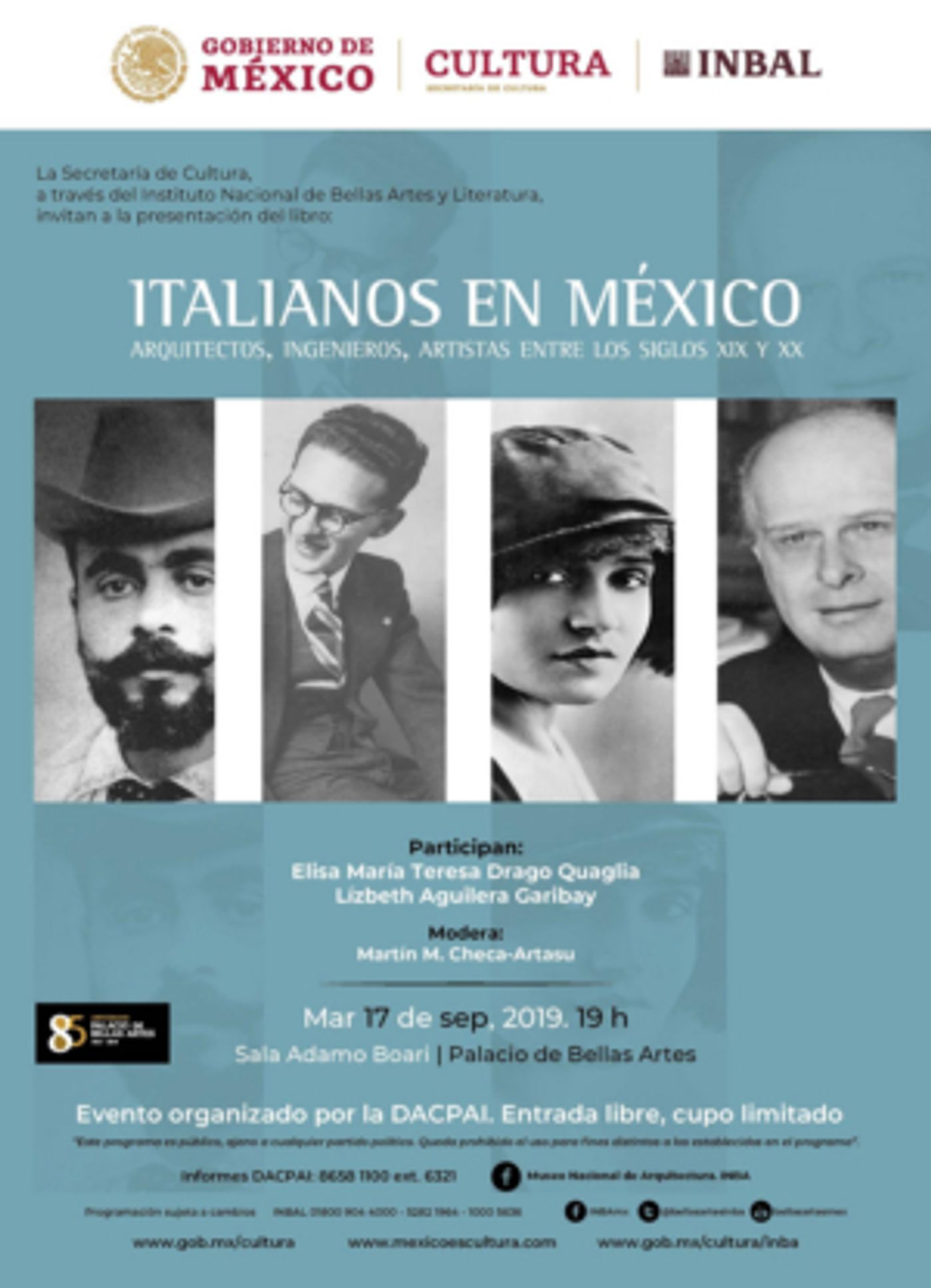 El libro Italianos en México. Arquitectos, ingenieros y artistas entre lossiglos XIX y XX recupera parte de la historia estética y tecnológica de migrantes europeos  Image