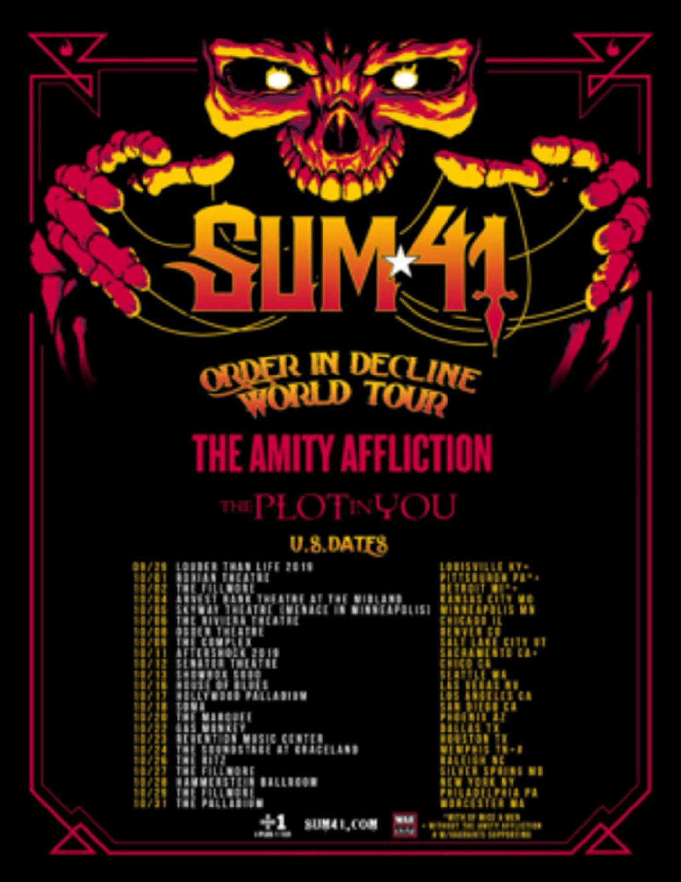 Sum 41 to Celebrate 15-Year Anniversary of CHUCK on Upcoming 'Order In Decline' North American Tour Sum 41 to Celebrate 15-Year Anniversary of CHUCK on Upcoming 'Order In Decline' North American Tour Image