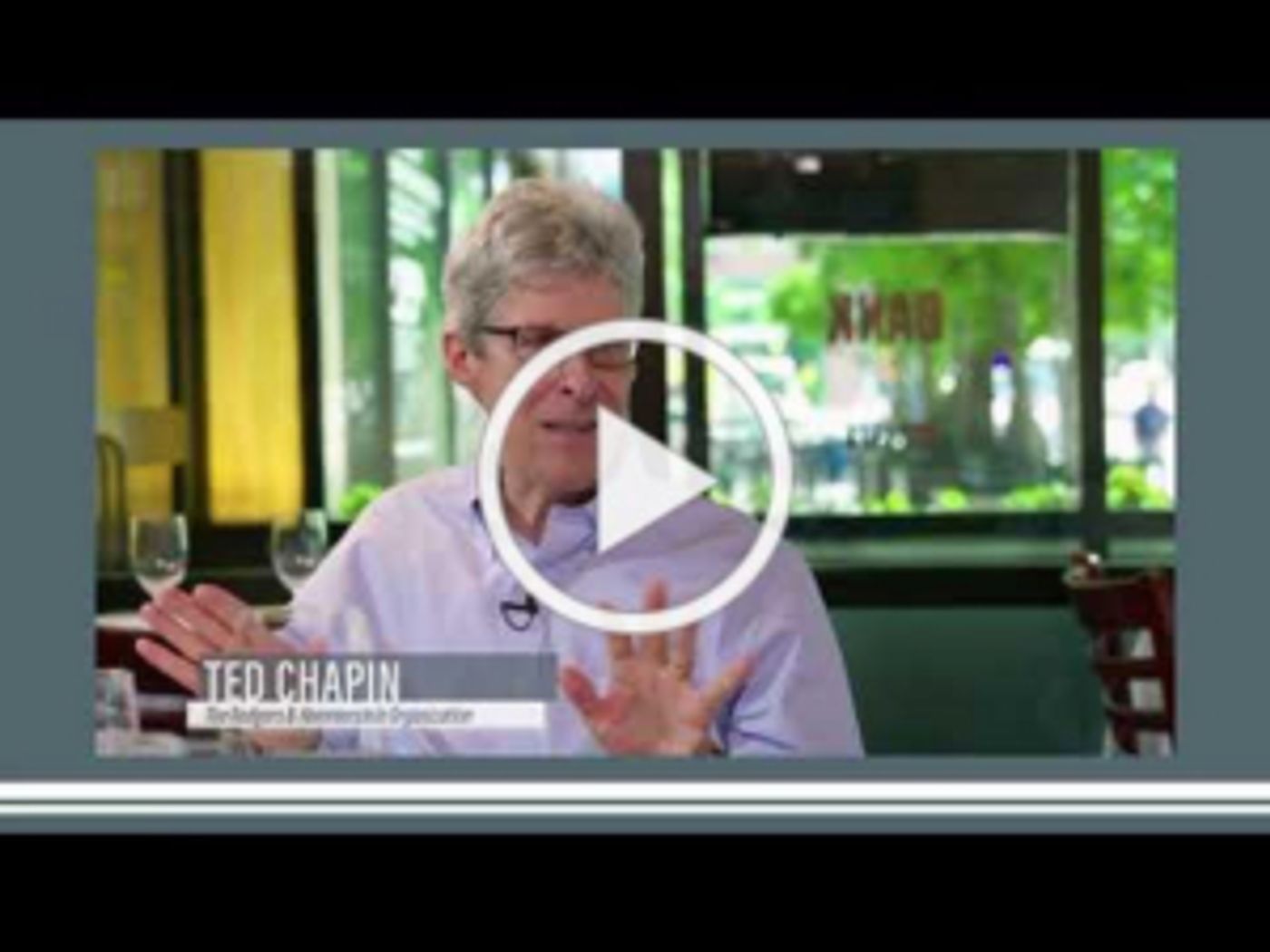 Ted Chapin Featured on THEATER: ALL THE MOVING PARTS this Friday, September 20th  Image