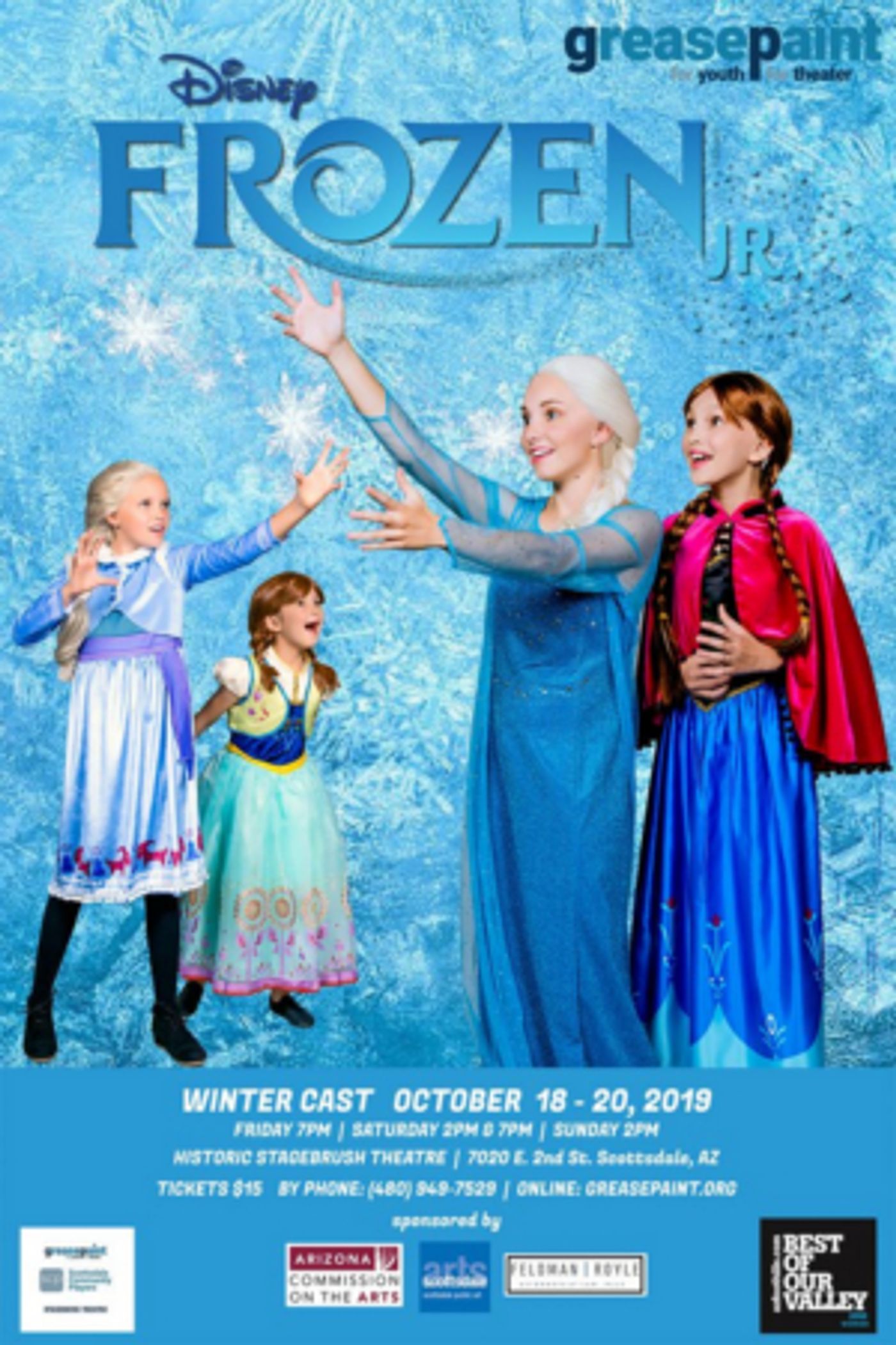 Greasepaint Presents Disney's FROZEN JR.  Image