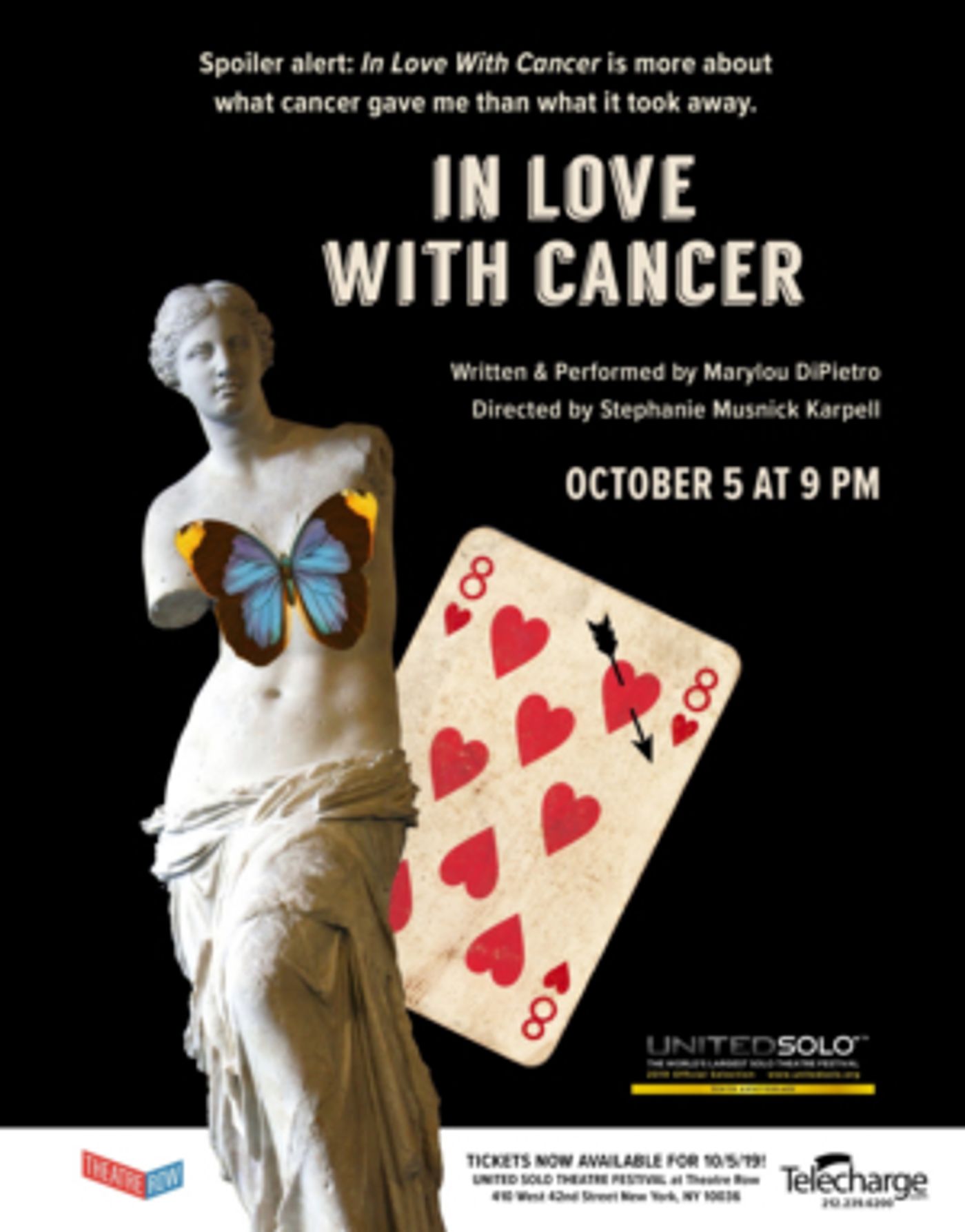 IN LOVE WITH CANCER Comes to United Solo Festival  Image