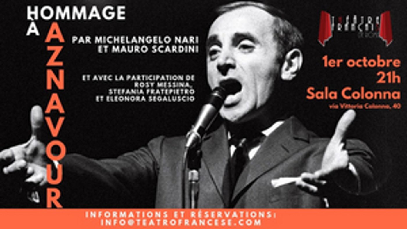 HOMMAGE A AZNAVOUR ALLA SALA COLONNA  Image