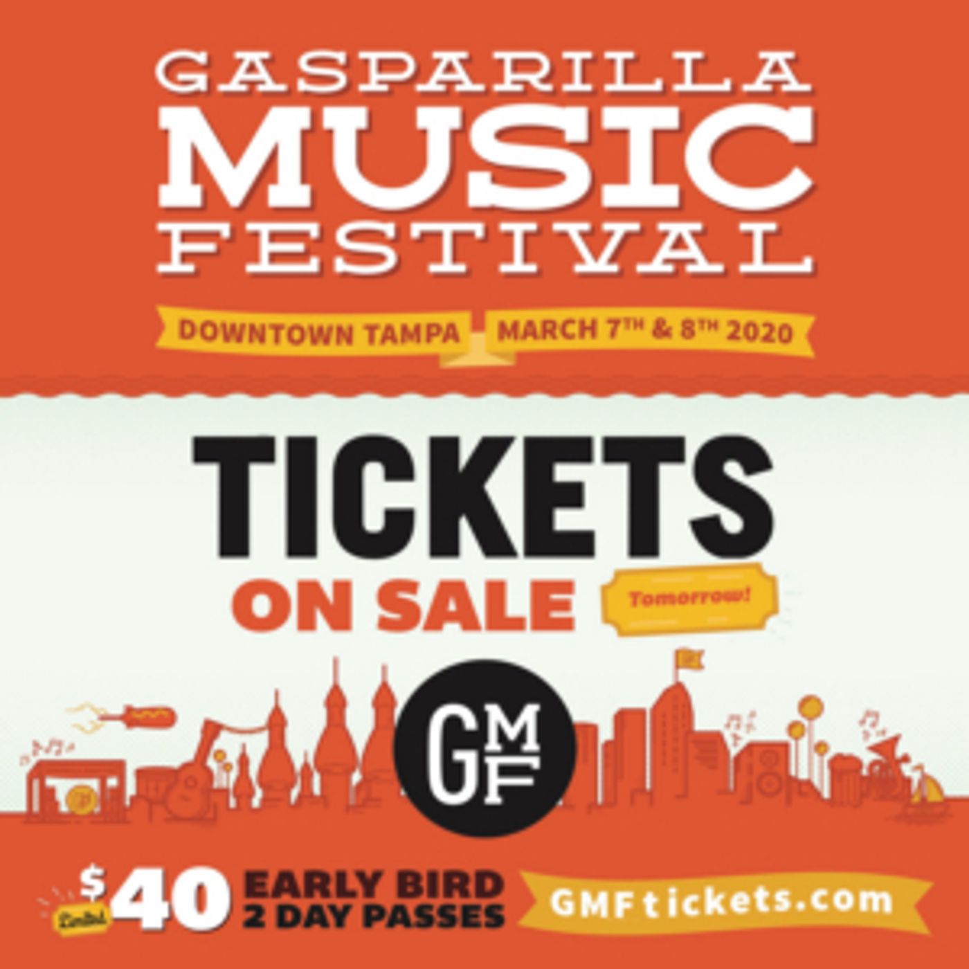 Gasparilla Music Festival Releases Pre-Sale Tickets for 2020 Gasparilla Music Festival Releases Pre-Sale Tickets for 2020 Image