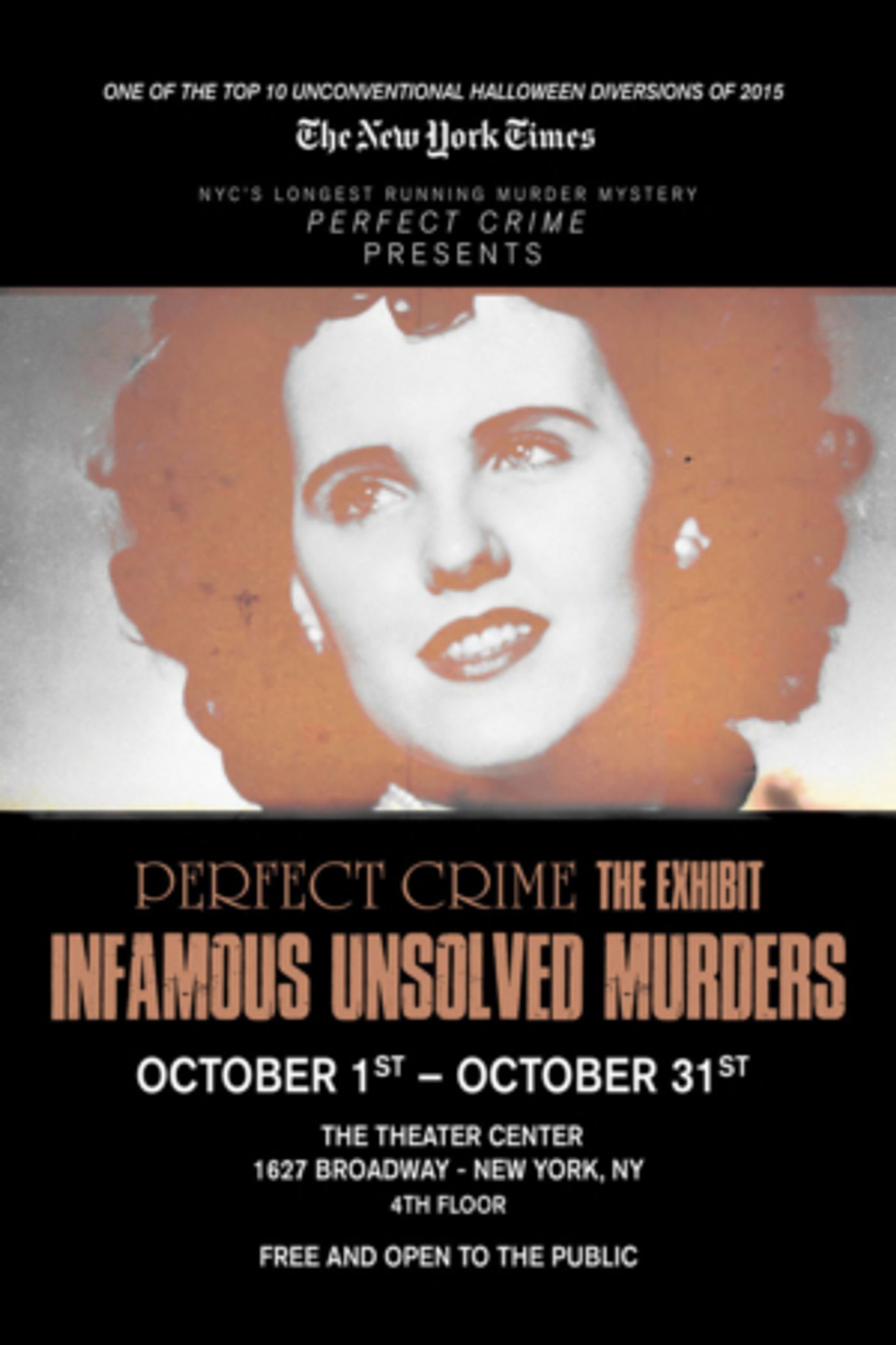 PERFECT CRIME Hosts Famous Unsolved Murders Exhibit During October  Image