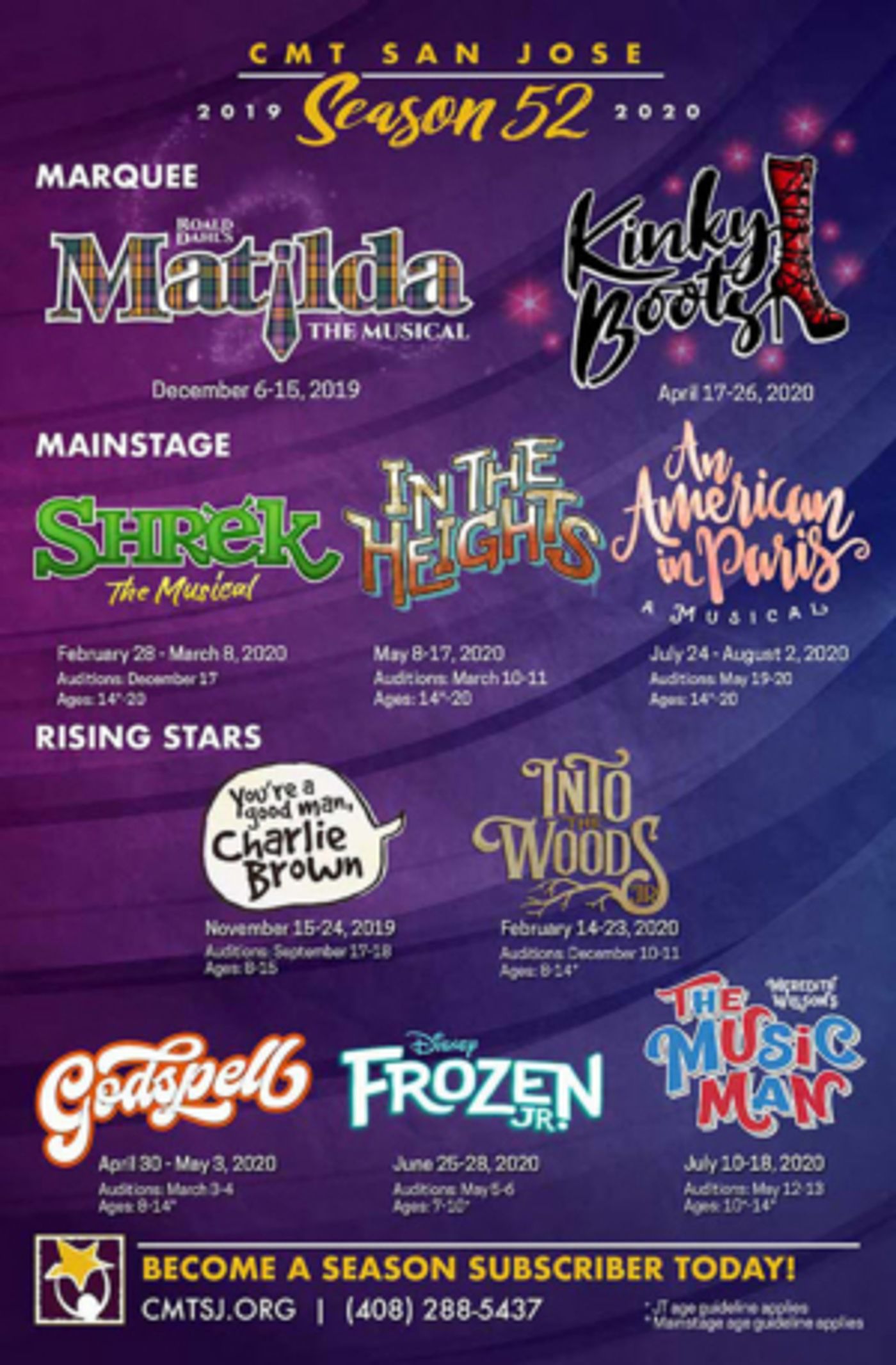 CMT San Jose Announces 52nd Season CMT San Jose Announces 52nd Season Image