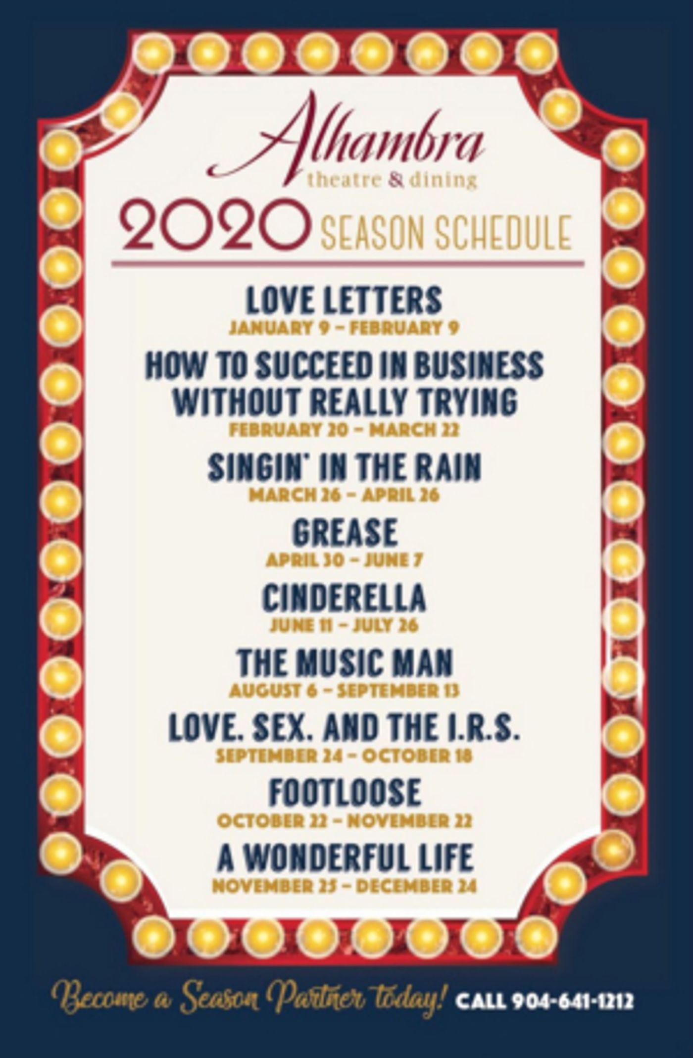 Alhambra Announces 2020 Season Alhambra Announces 2020 Season Image
