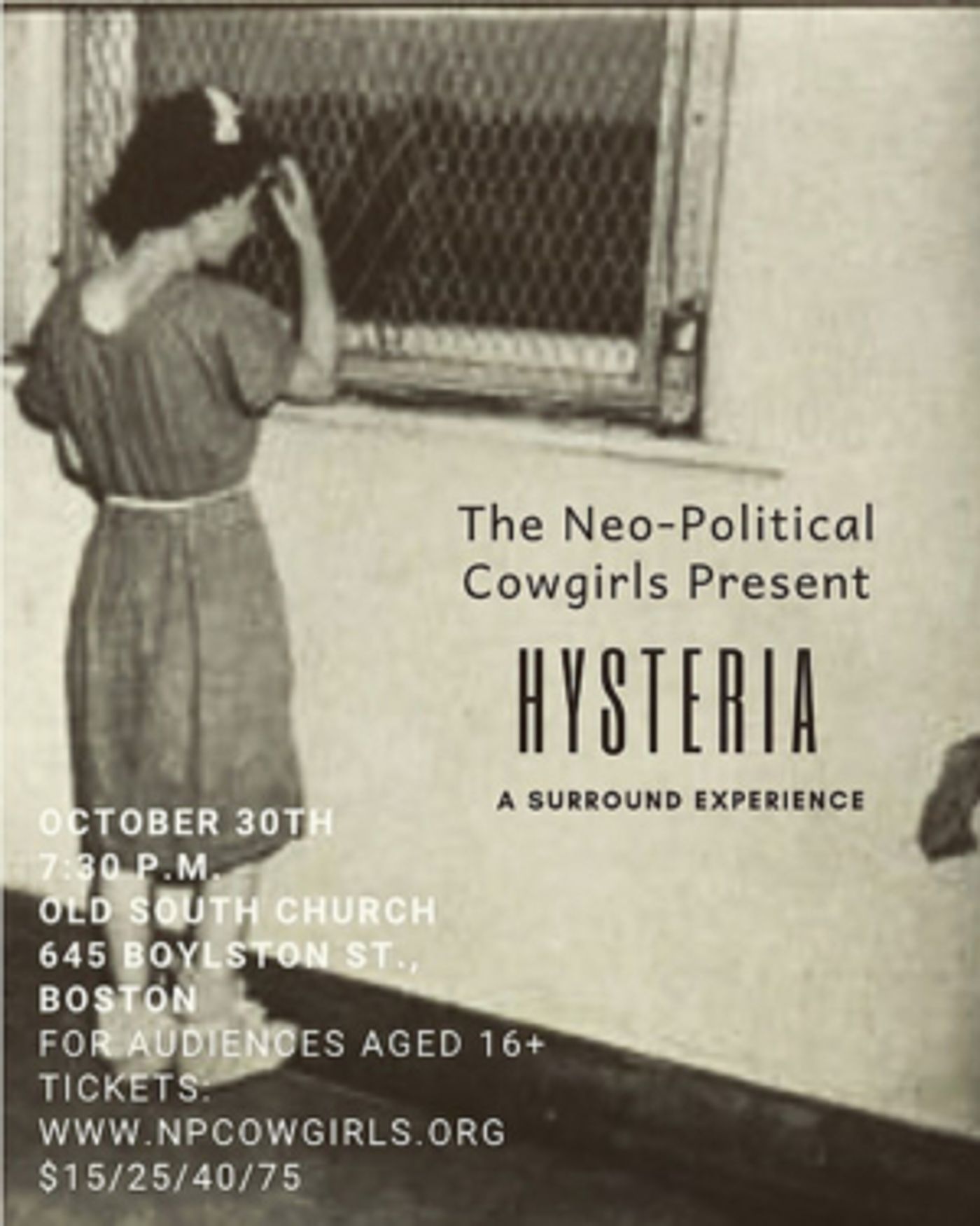 The Neo-Political Cowgirls To Present HYSTERIA The Neo-Political Cowgirls To Present HYSTERIA Image