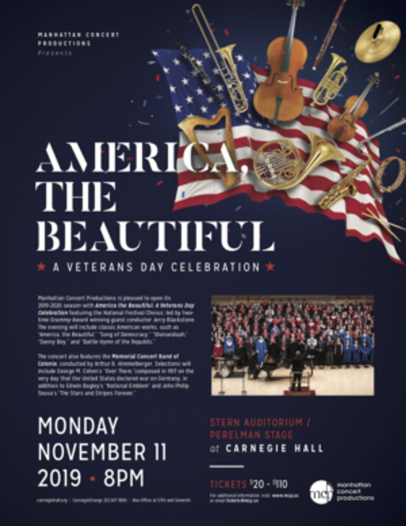Manhattan Concert Productions Celebrates Veterans Day Manhattan Concert Productions Celebrates Veterans Day Image