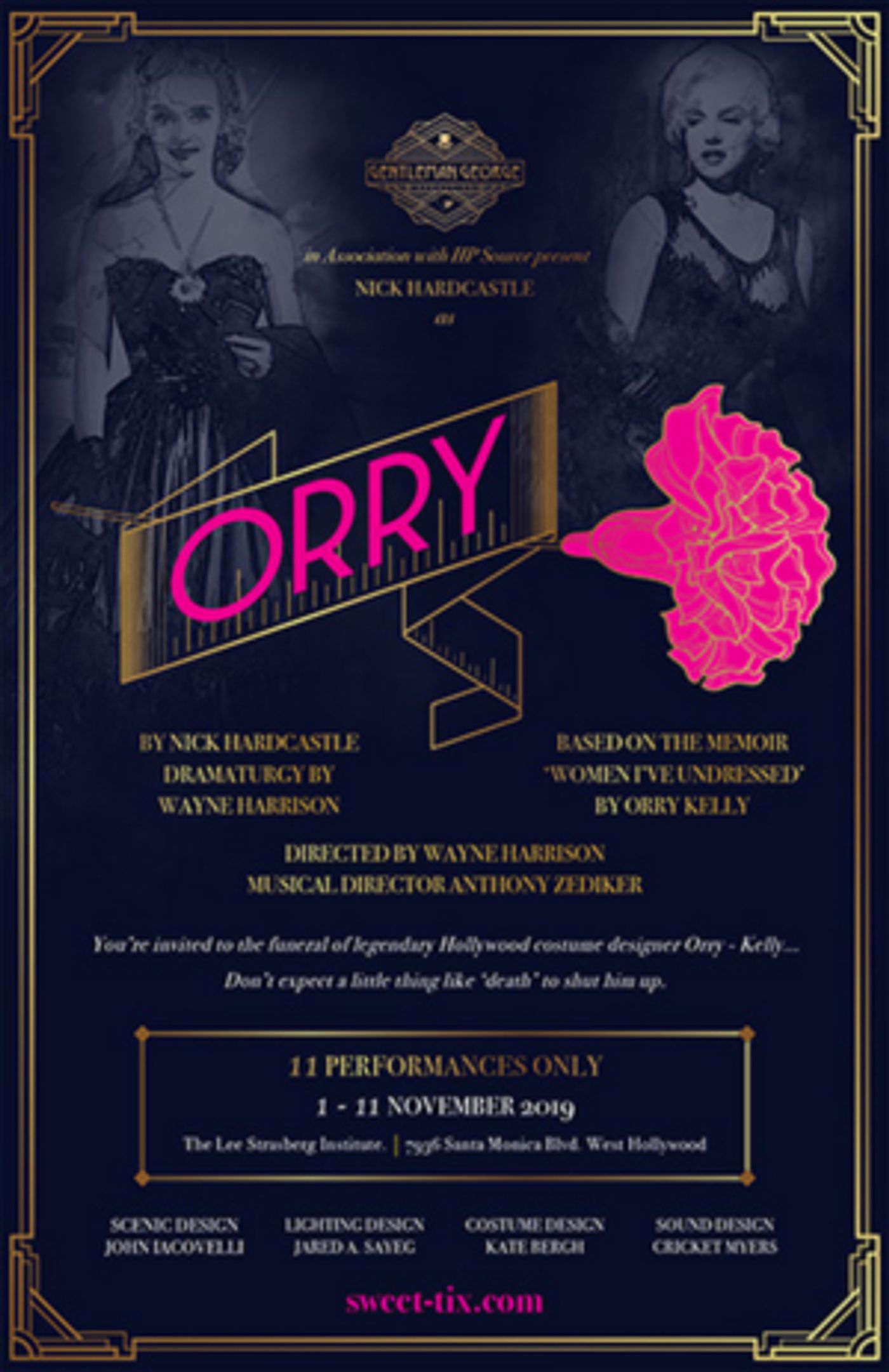 ORRY Comes to Lee Strasberg Theatre  Image