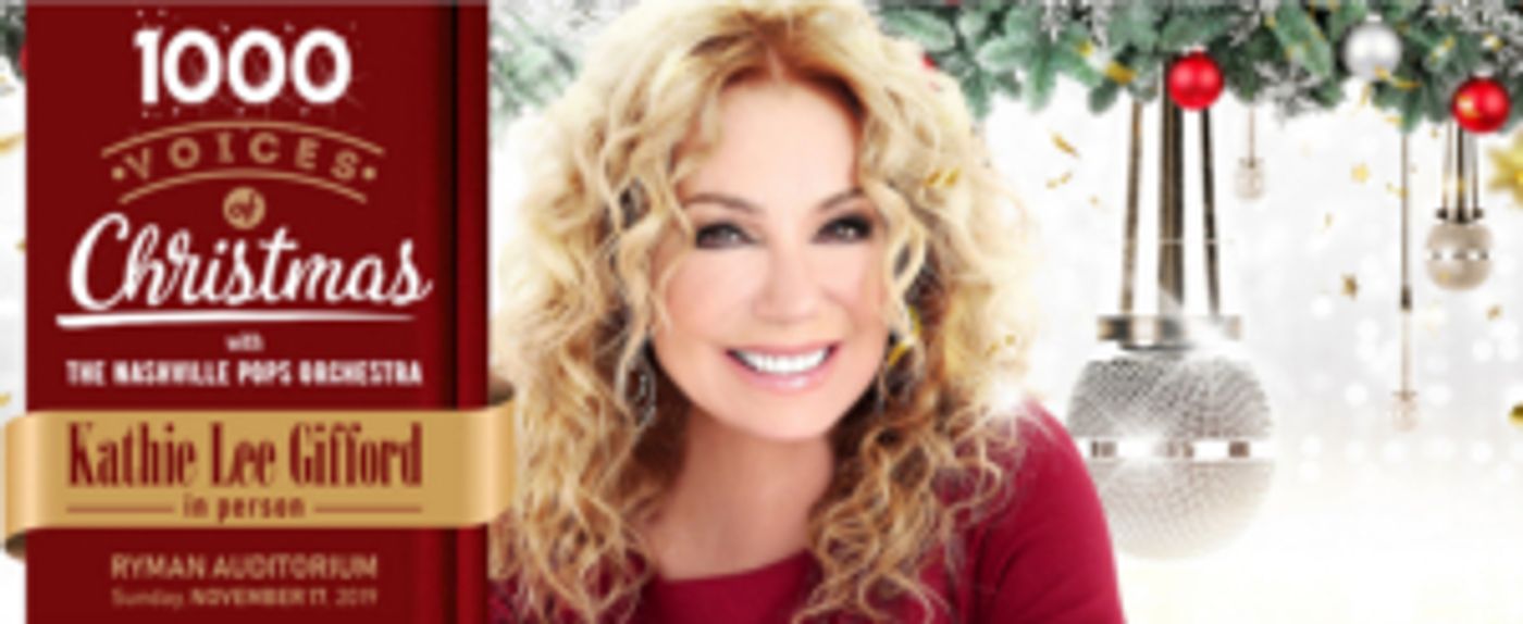 Kathie Lee Gifford Will Appear With The Nashville Pops Orchestra's 1,000 Voices Of Christmas At The Historic Ryman Auditorium Kathie Lee Gifford Will Appear With The Nashville Pops Orchestra's 1,000 Voices Of Christmas At The Historic Ryman Auditorium Image