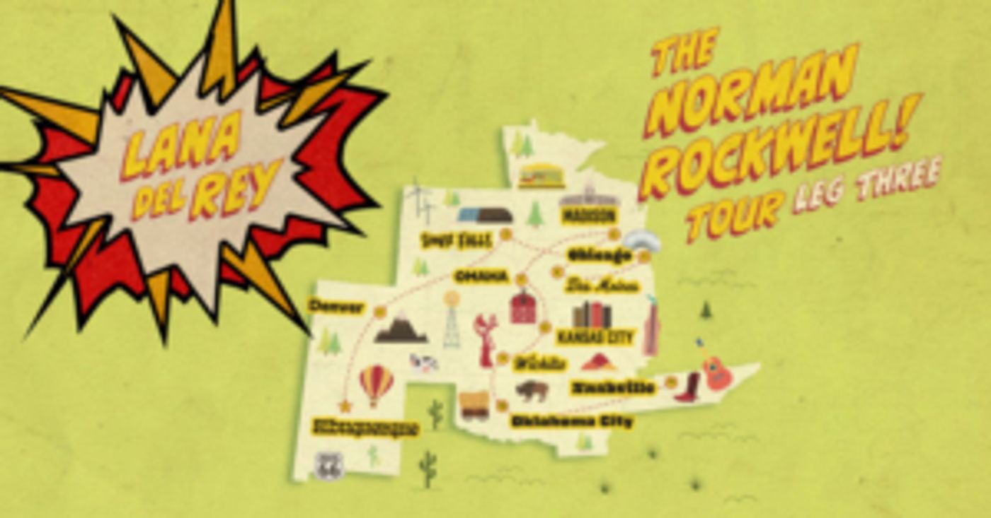 Lana Del Rey Announces Next U.S. Leg Of Her NORMAN ROCKWELL! TOUR  Image