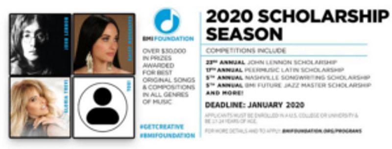 BMI Foundation Announces Launch of 2019 Scholarship Season Image