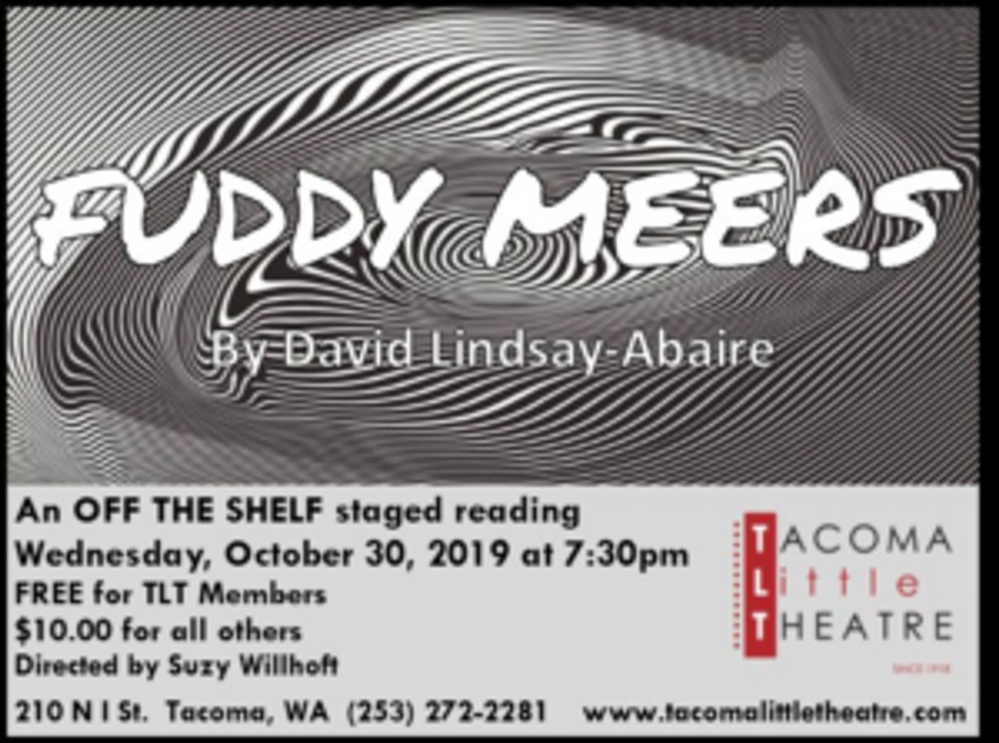 TLT presents FUDDY MEERS An Off the Shelf Staged Reading  Image