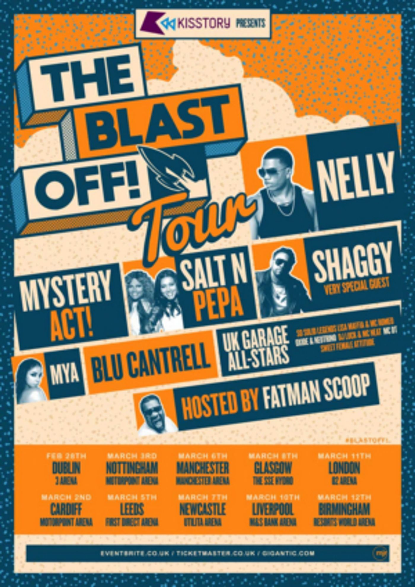 Nelly, Shaggy, Salt N Pepa, Blu Cantrell Join The Blast Off! Tour 2020  Image