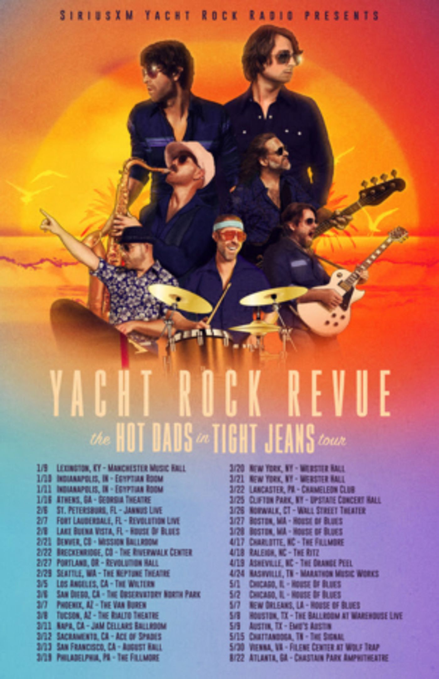 Yacht Rock Revue Announces 'Hot Dads In Tight Jeans' U.S. Tour Yacht Rock Revue Announces 'Hot Dads In Tight Jeans' U.S. Tour Image