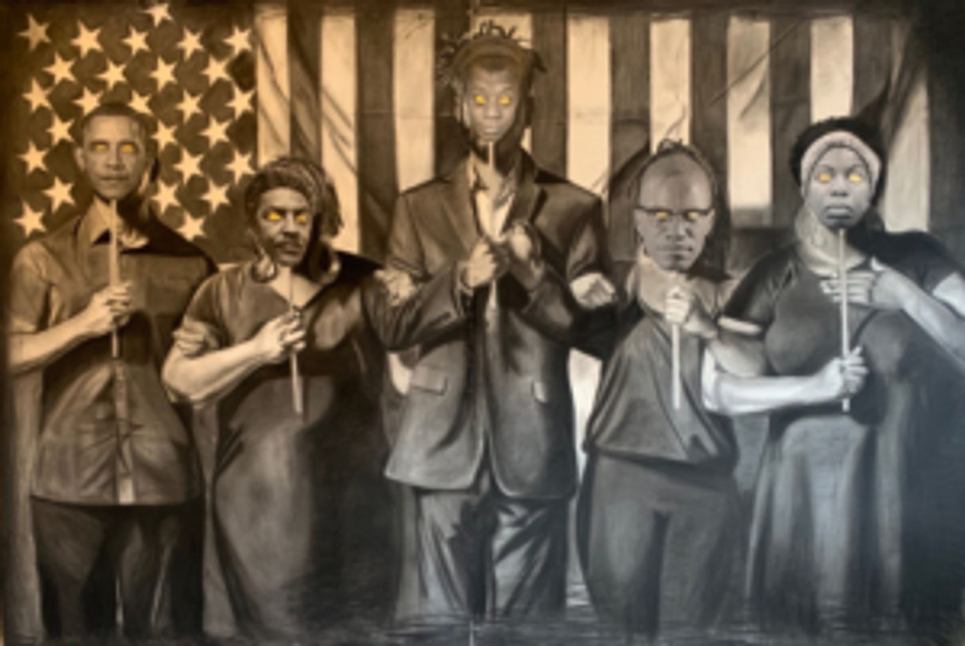 Tylonn J. Sawyer Creates Mural Depicting First African American Student To Attend U-M  Image