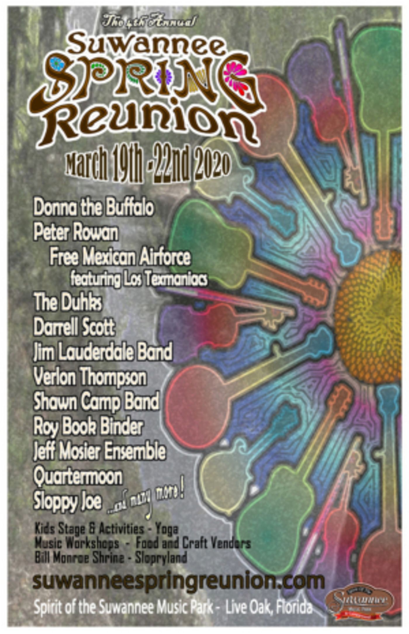 The 4th Annual Suwannee Spring Reunion Announces Initial Lineup The 4th Annual Suwannee Spring Reunion Announces Initial Lineup Image