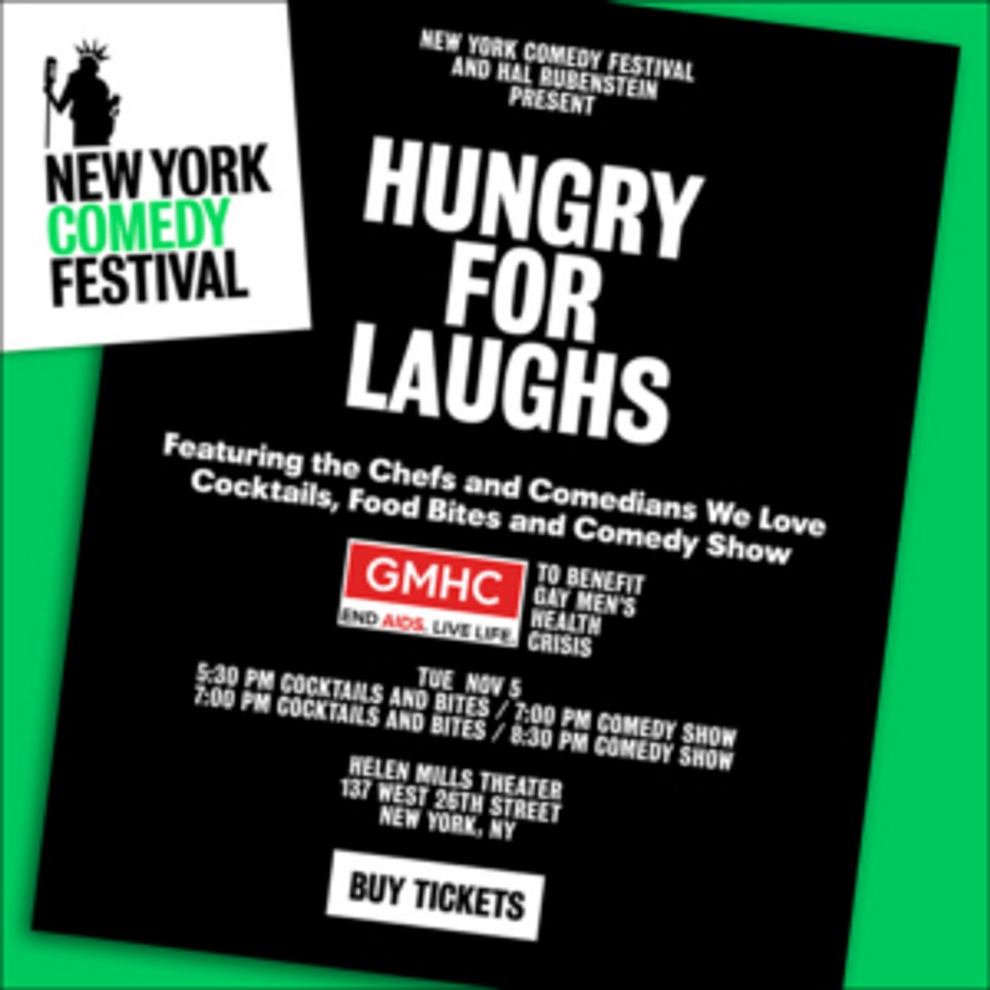 NEW YORK COMEDY FESTIVAL and Hal Rubenstein Team Up to Debut “Hungry for Laughs” on 11/5  Image