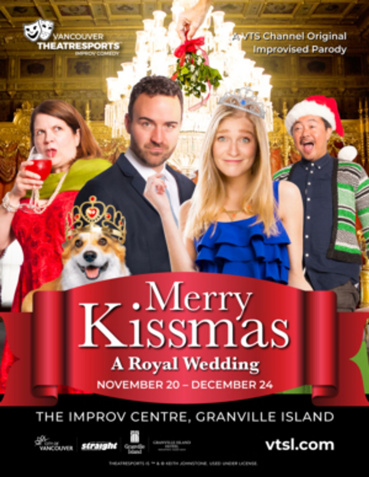 Vancouver TheatreSports Presents MERRY KISSMAS – A ROYAL ROMANCE  Image