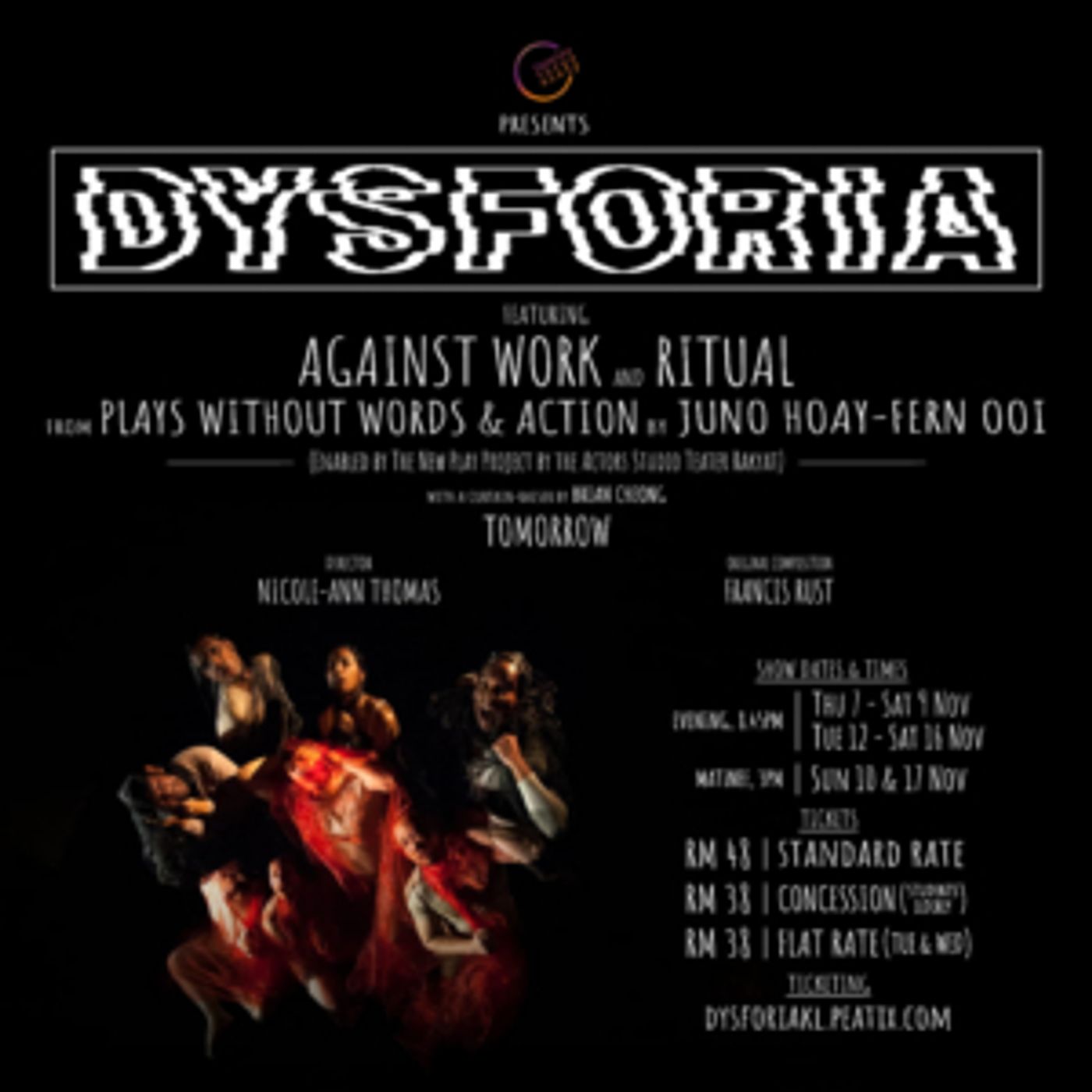 theatrethreesixty Will Present DYSFORIA at Lot'ng Arts Space theatrethreesixty Will Present DYSFORIA at Lot'ng Arts Space Image