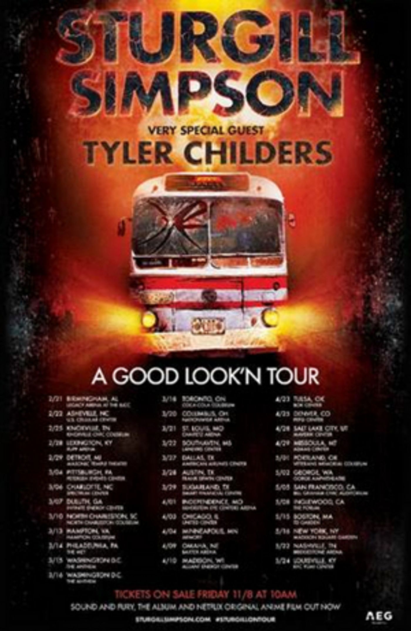 Sturgill Simpson Announces the 2020 'A Good Look'n Tour'  Image