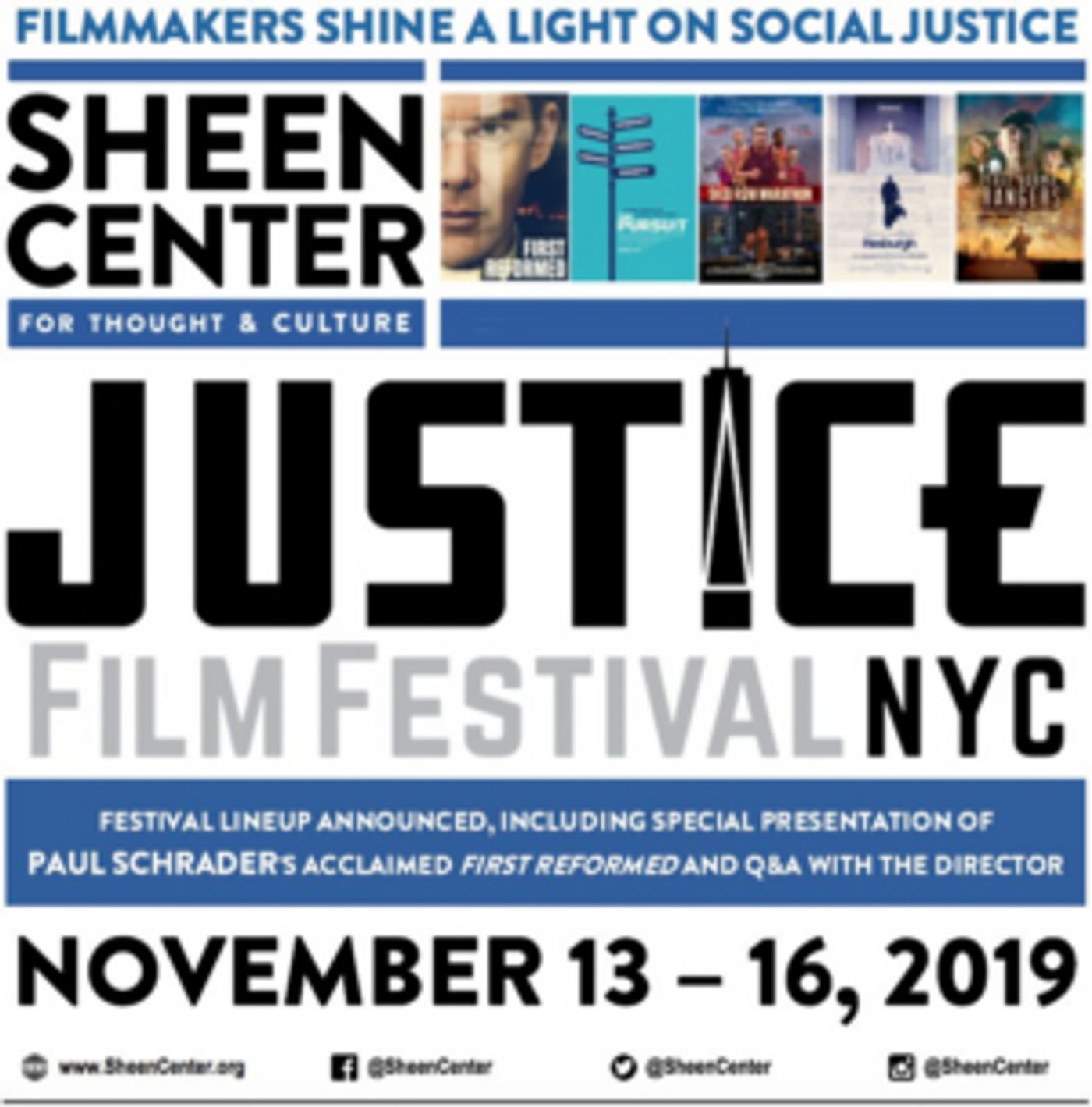 Justice Film Festival Returns to the Sheen Center, Paul Schrader's FIRST REFORMED Featured  Image