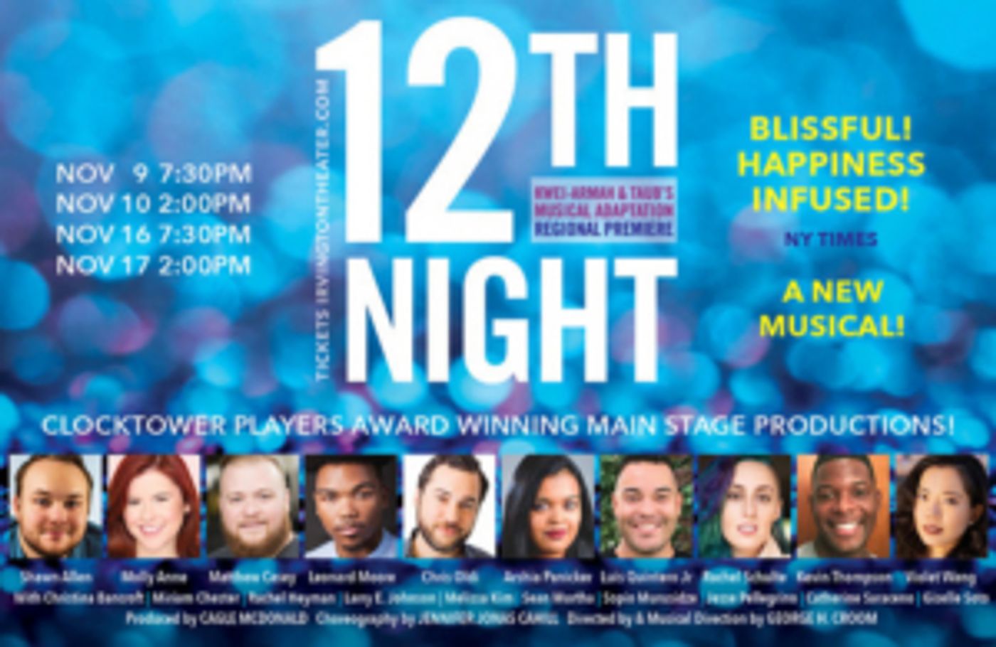 Clocktower-Players-Will-Present-12TH-NIGHT-20191031 Clocktower Players Will Present Musical Adaptation of 12TH NIGHT Image