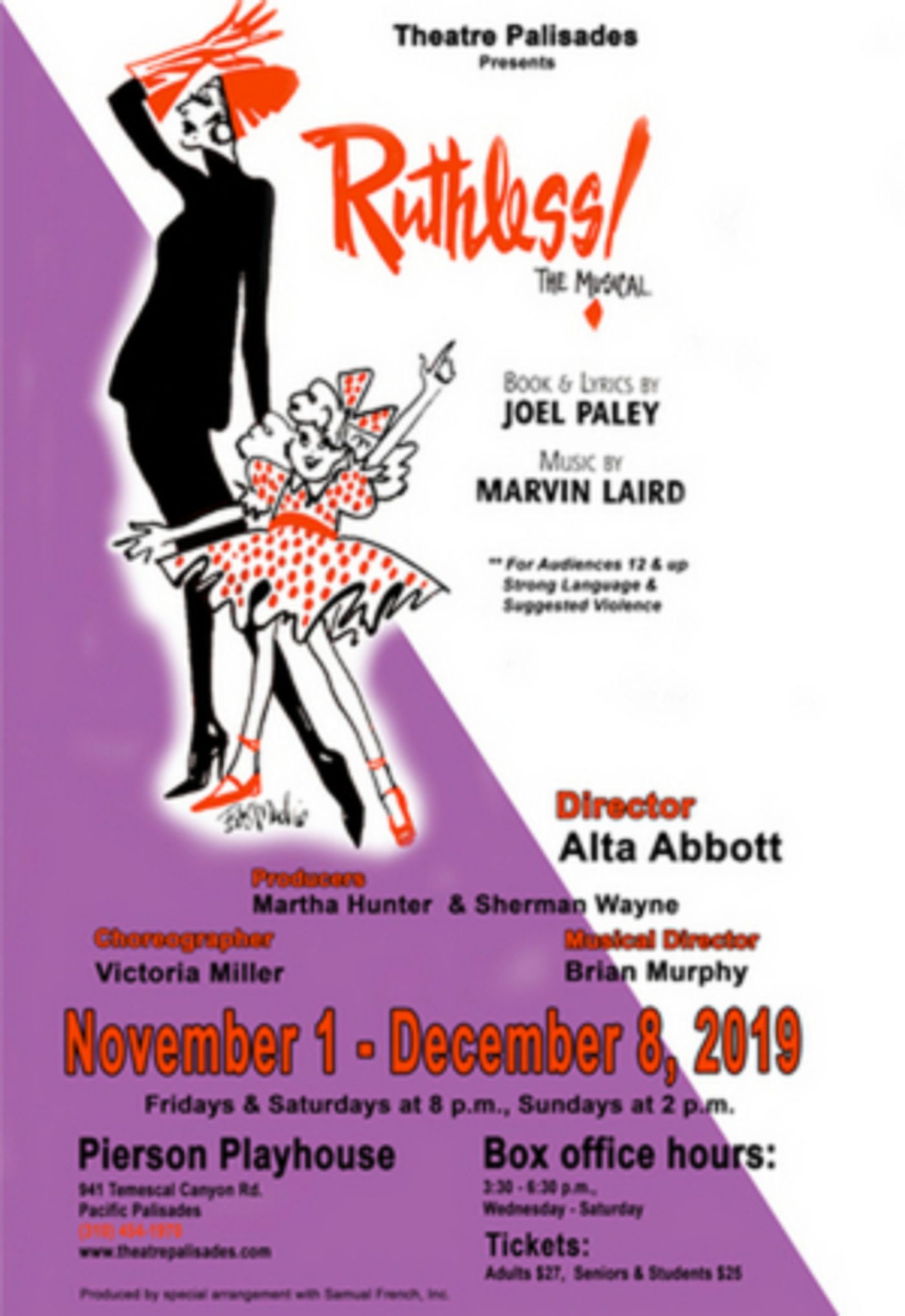 Review: Over-the-Top Dark Humor Misses the Mark in RUTHLESS! THE MUSICAL at Theatre Palisades  Image