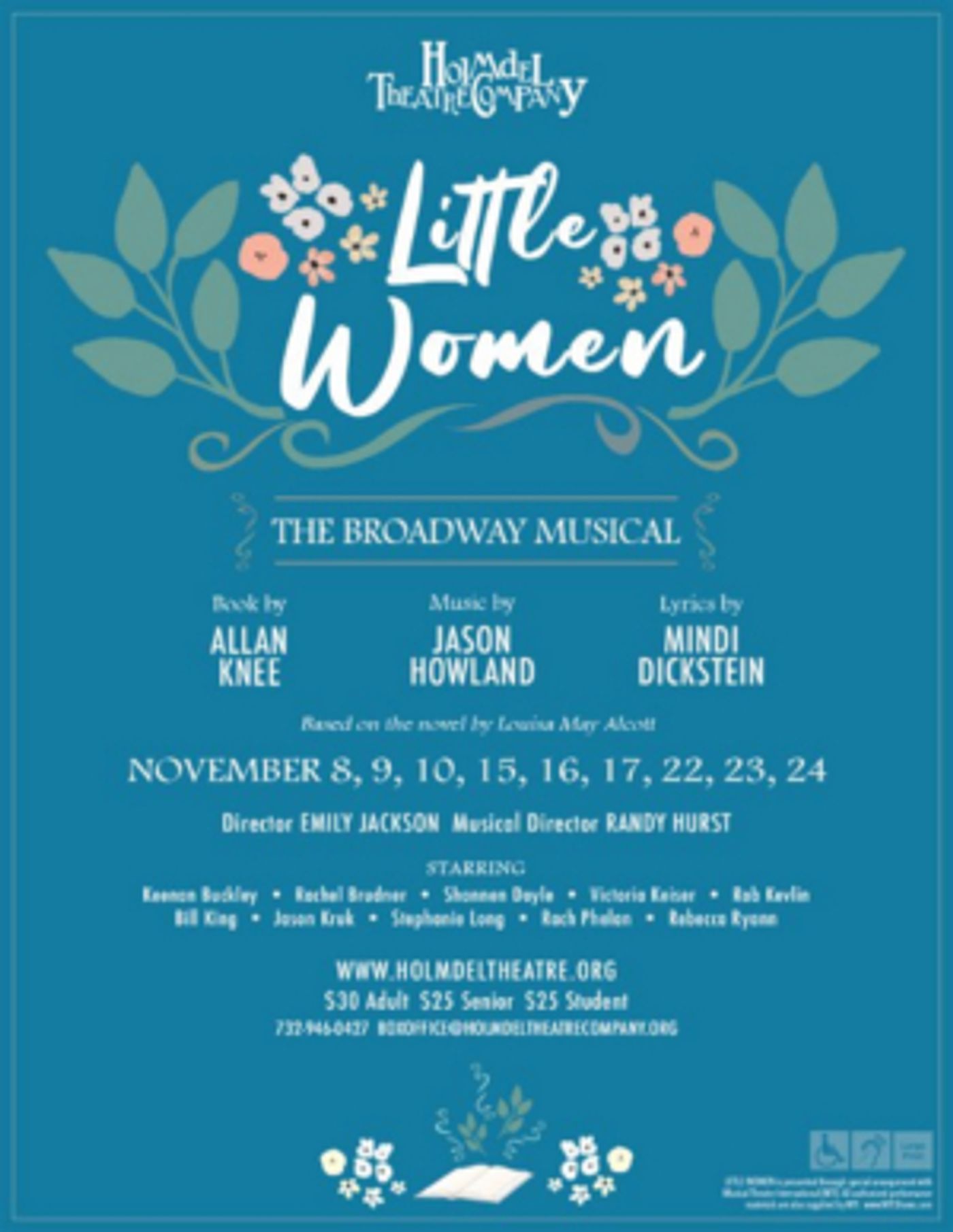 Holmdel Theatre Company Will Present LITTLE WOMEN THE MUSICAL Holmdel Theatre Company Will Present LITTLE WOMEN THE MUSICAL Image