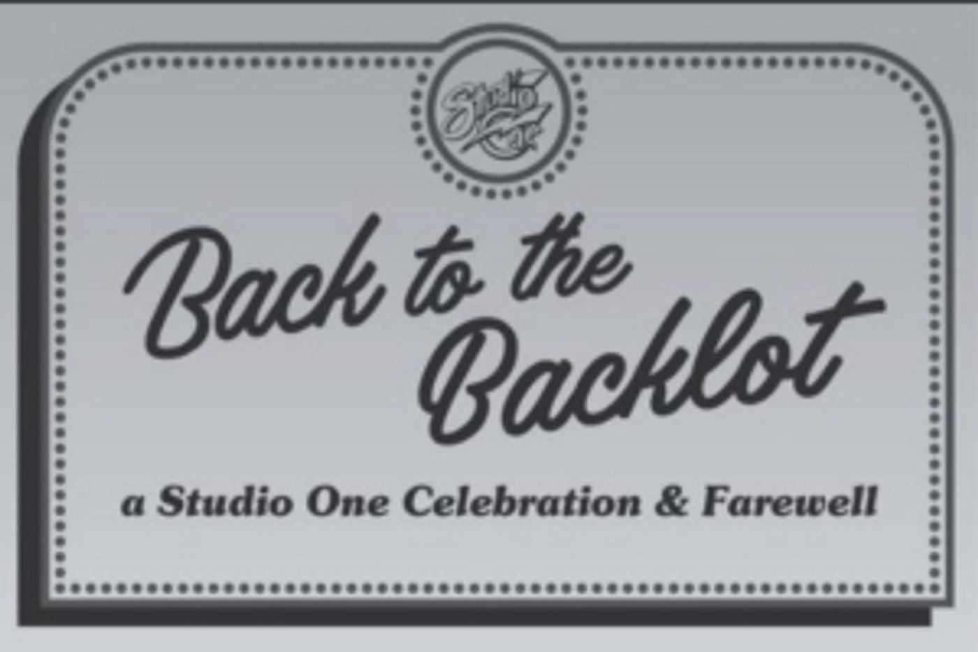 BACK TO THE BACKLOT Will Be Held at The Factory/Ultra Suede on Saturday, November 9  Image