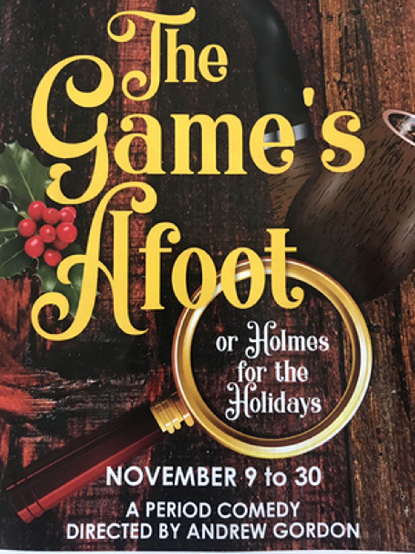 Review: THE GAME'S AFOOT at Howick Little Theatre, Auckland  Image