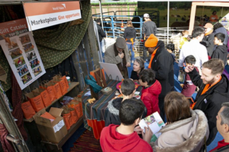 WORLD VISION-Charitable Giving with the Give-Back Gift Shop, Interactive Pop-Up in Bryant Park Image